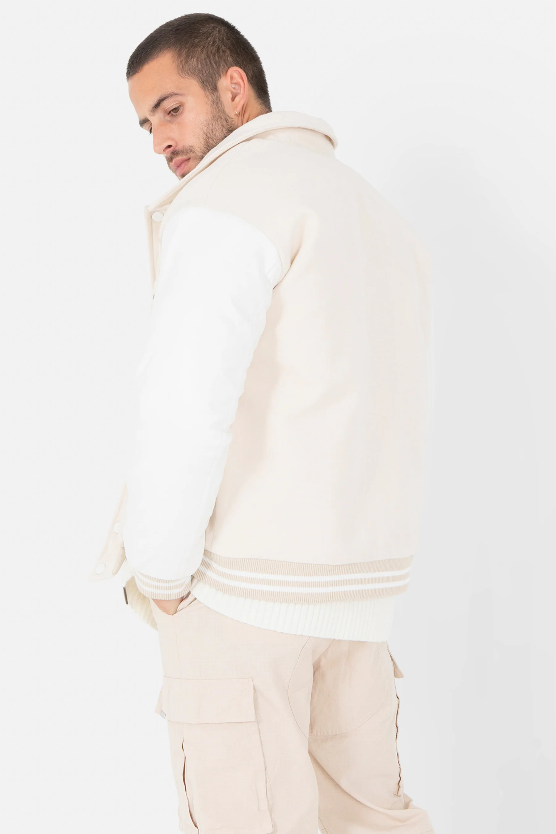 Veste initiales brodées Beige - Image 5