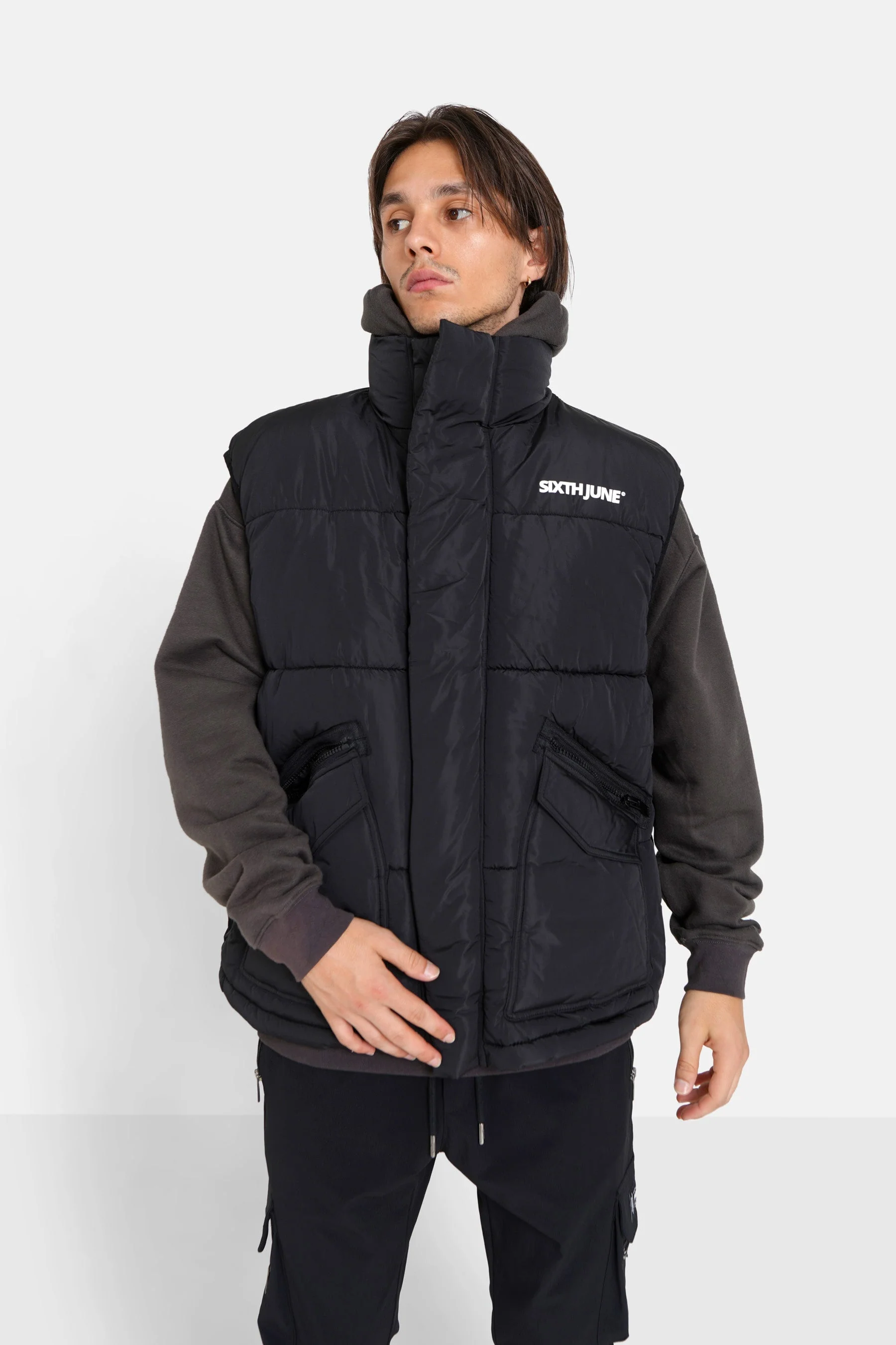 PADDED sleeveless puffer jacket