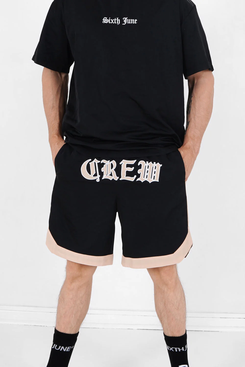 Short oversize gothique Noir