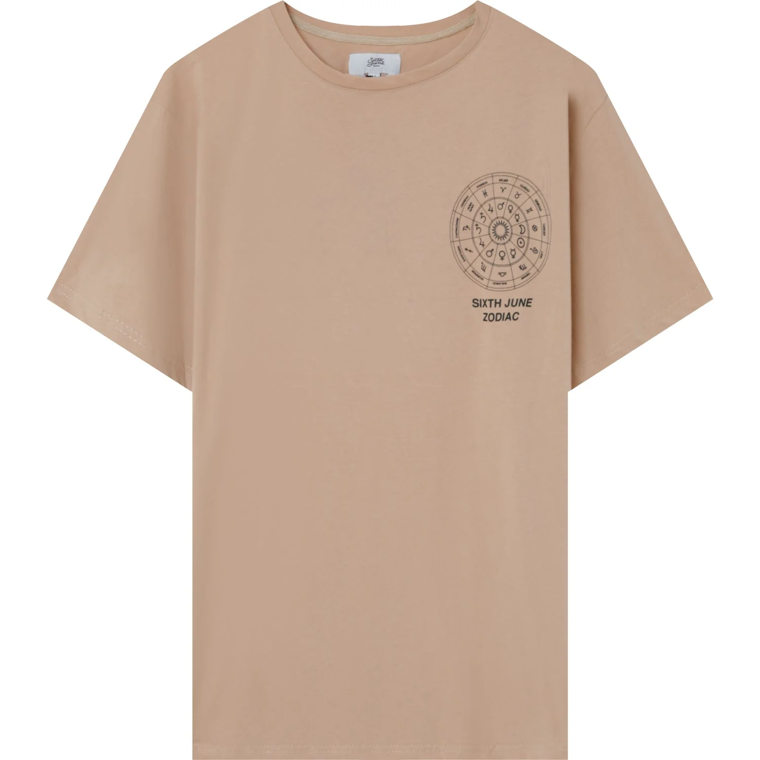 T-shirt manches courtes signes zodiaque Beige foncé - Image 7