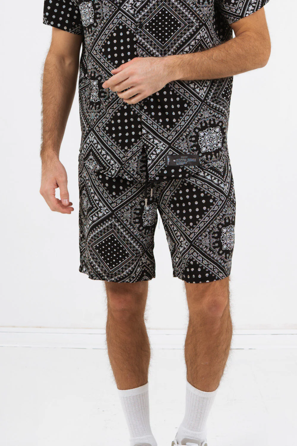 Short bandana fluide Noir