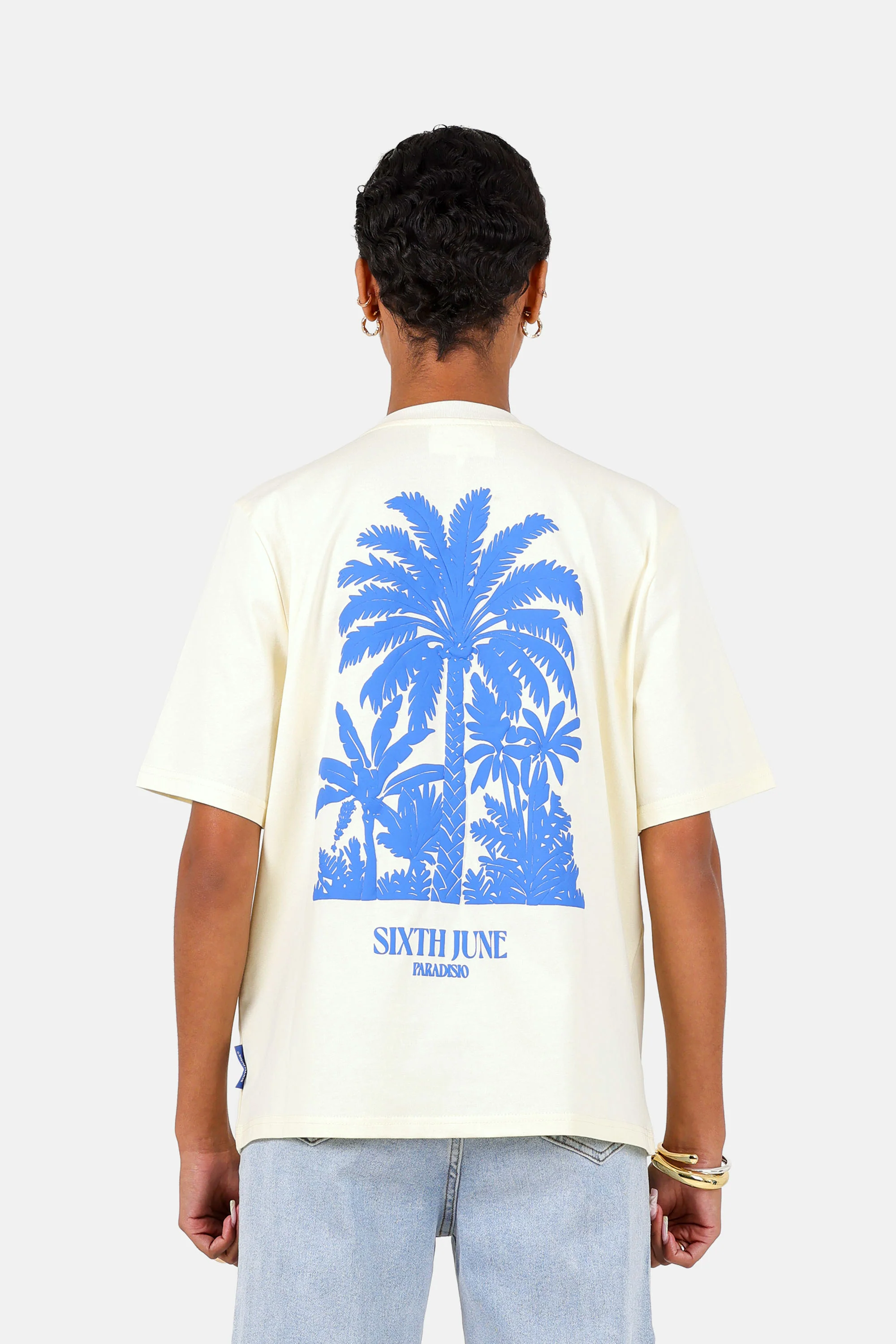 PALM TREE printed s/s t-shirt
