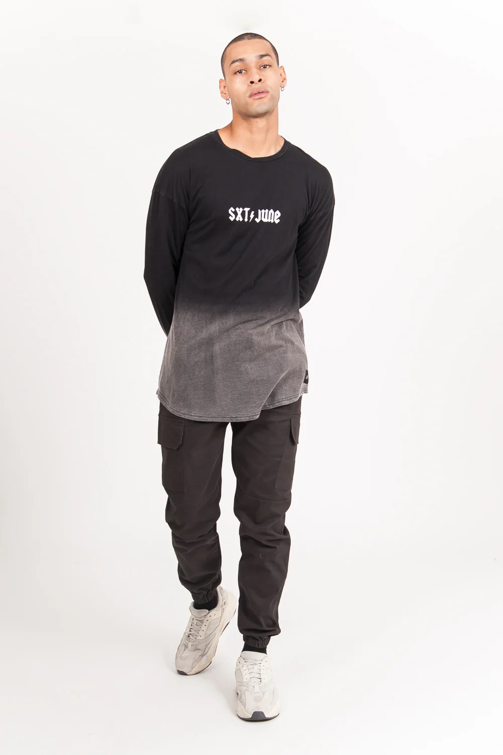 Pantalon cargo cordons gris - Image 6