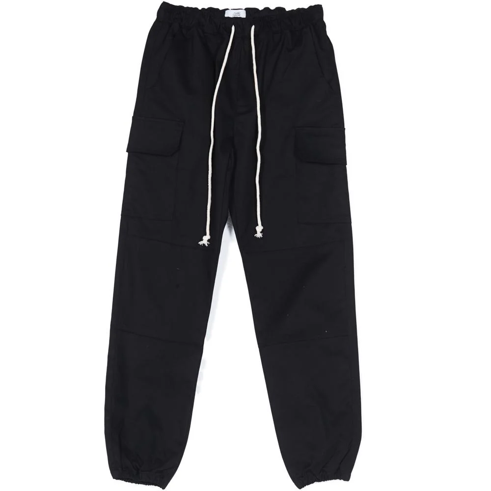 Pantalon cargo cordons noir - Image 6