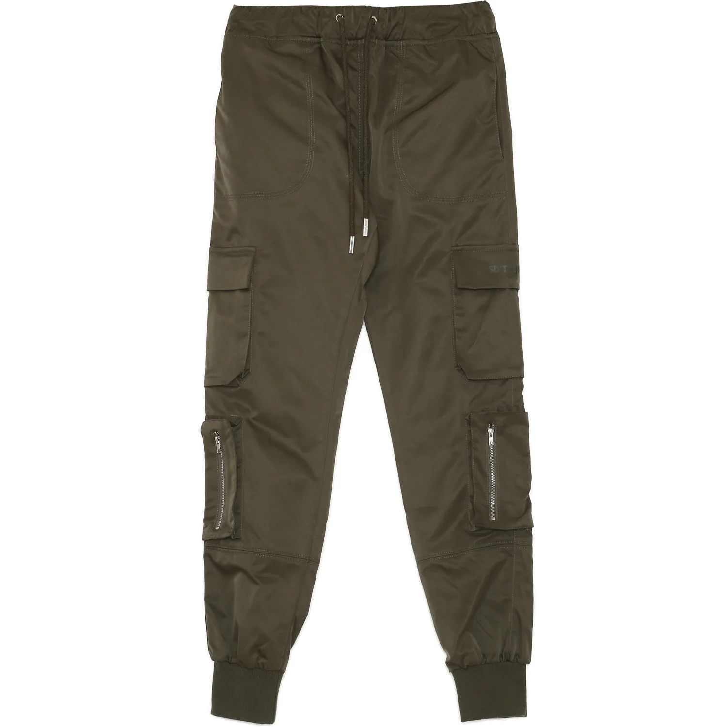 Pantalon cargo zip kaki