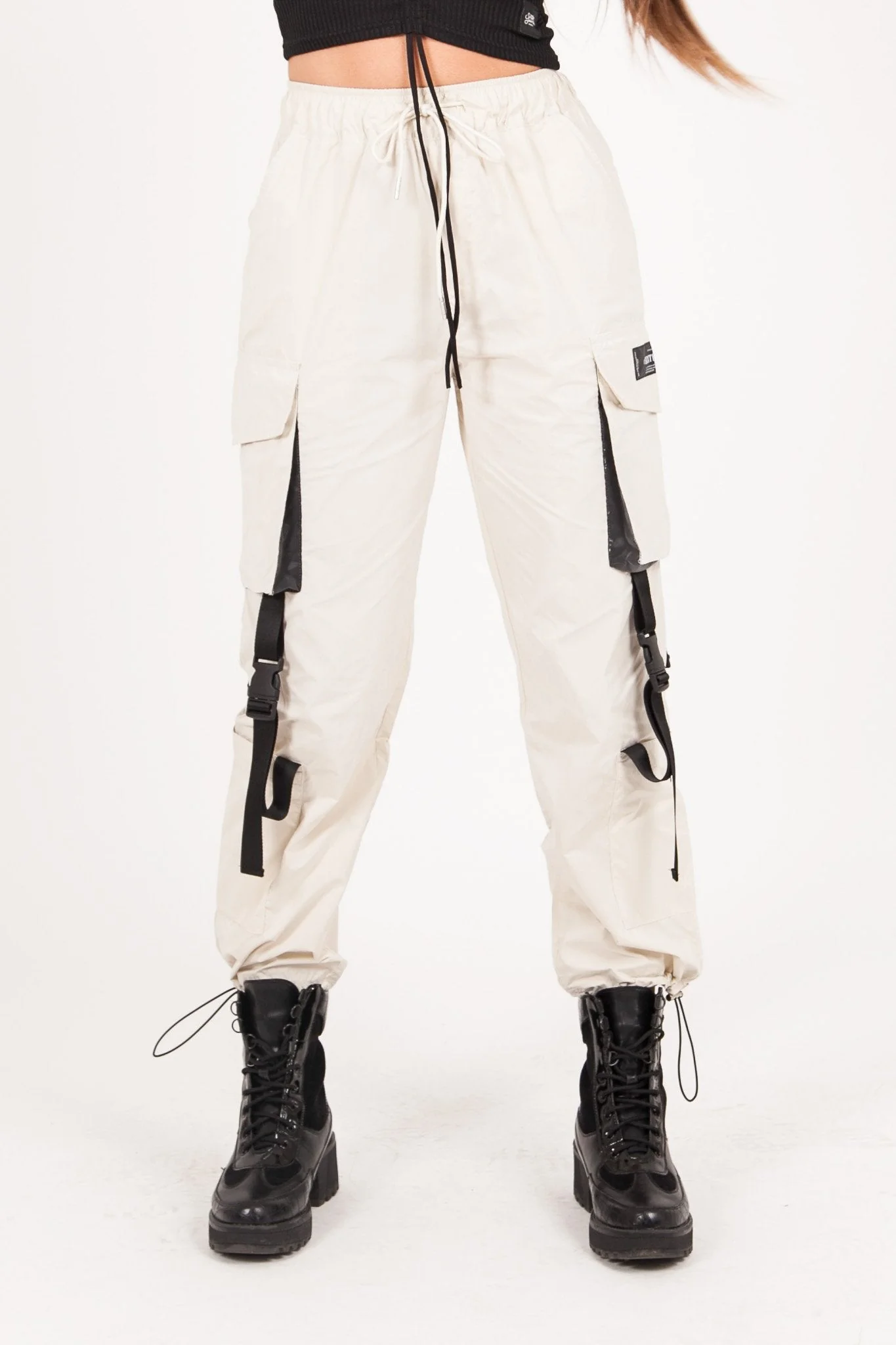 Pantalon cargo tactique Beige clair