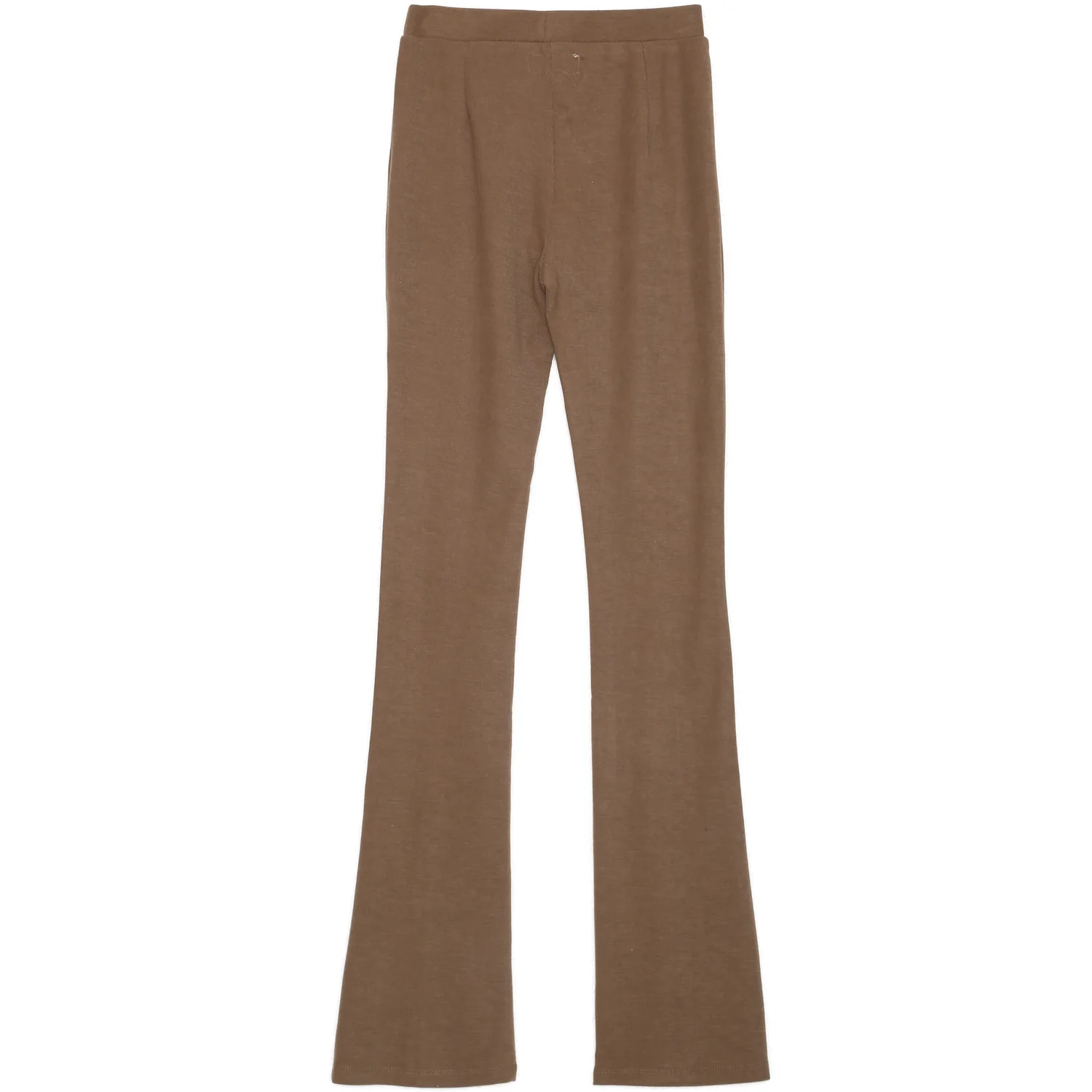 Pantalon évasé fente beige - Image 7