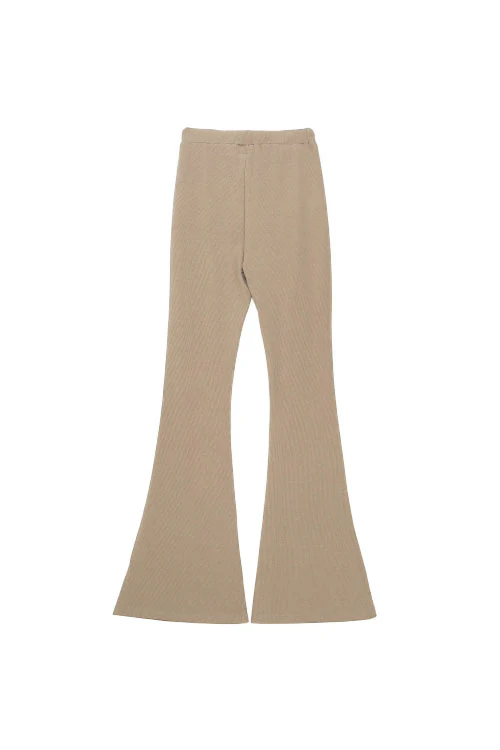 Pantalon flare logo taupe - Image 7