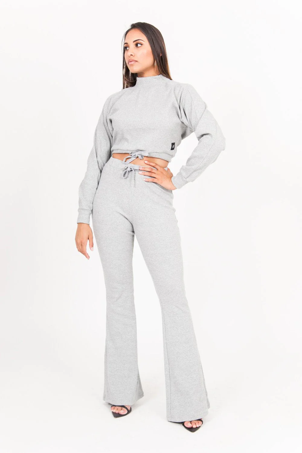 Pantalon flare Gris - Image 6