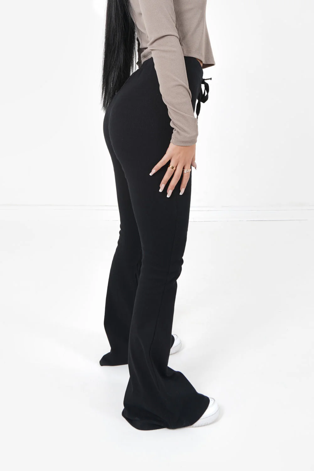Pantalon flare Noir - Image 4