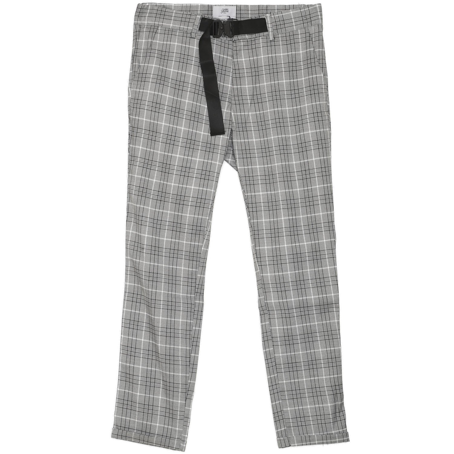 Pantalon Prince de Galles boucle gris noir - Image 6