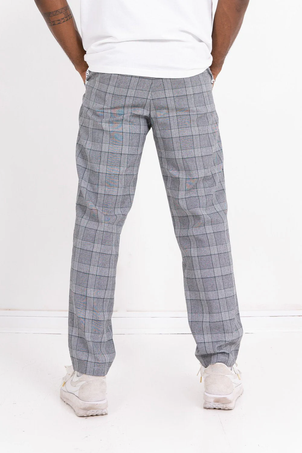 Pantalon Prince de Galles gris blanc - Image 5