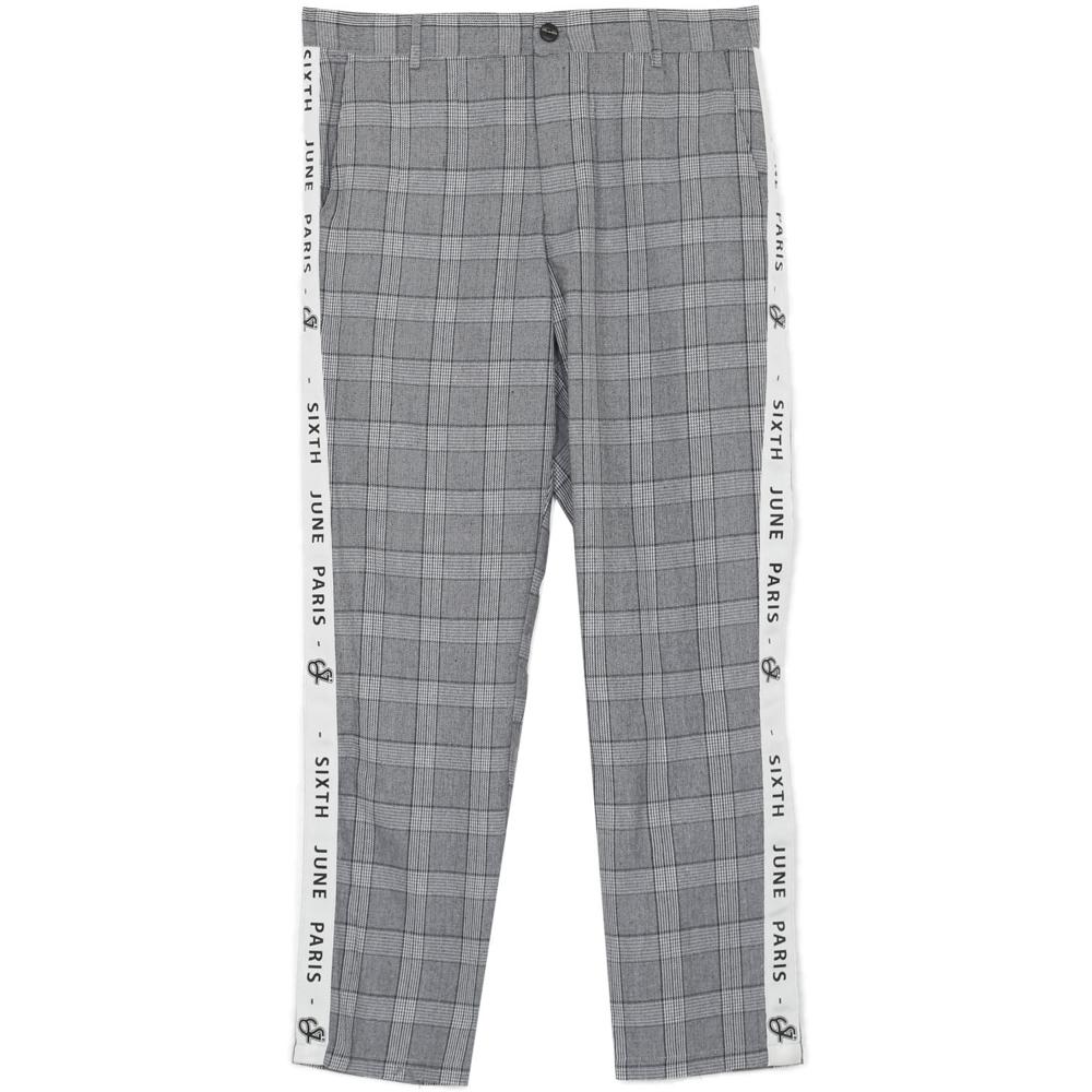 Pantalon Prince de Galles gris blanc - Image 6
