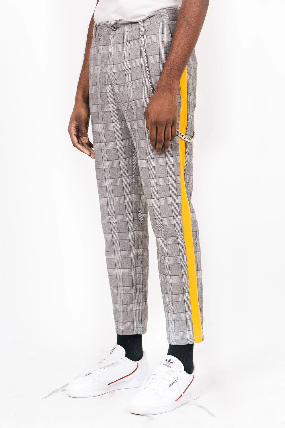 Pantalon Prince de Galles gris jaune - Image 2