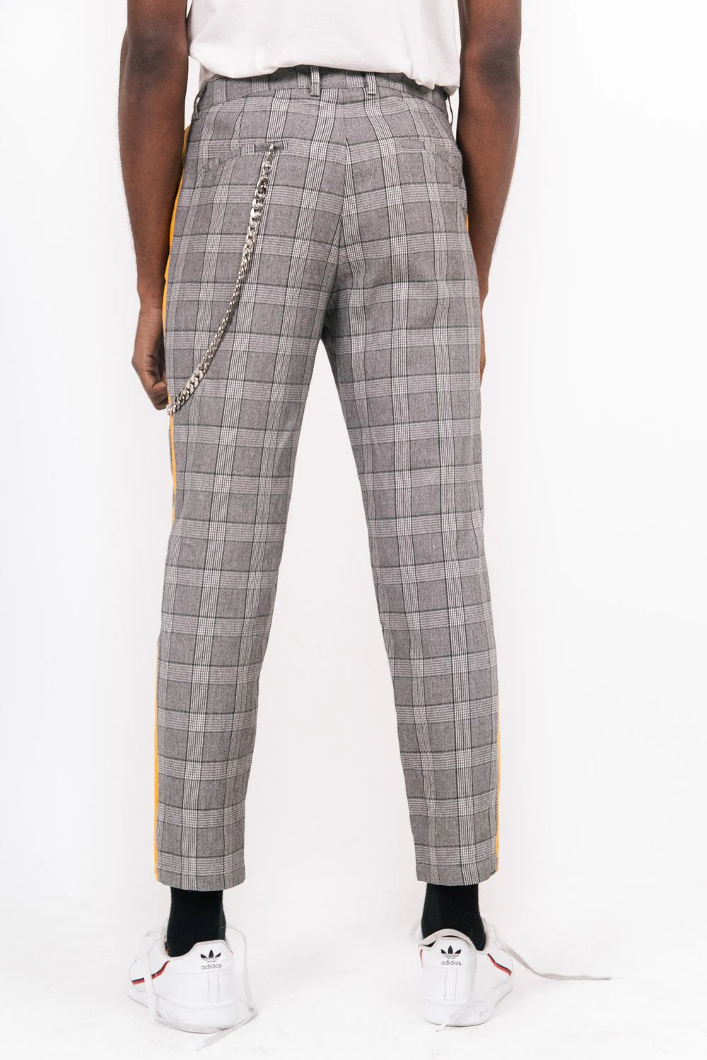 Pantalon Prince de Galles gris jaune - Image 3