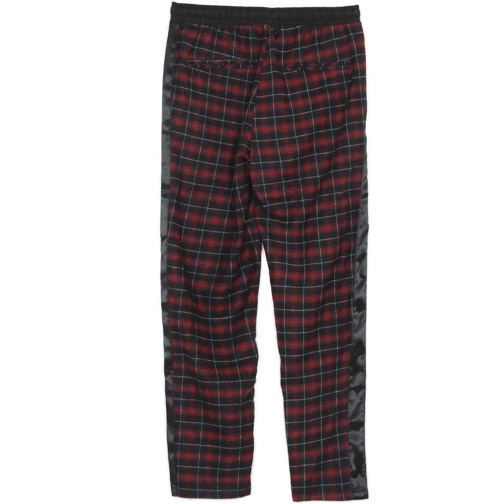 Pantalon tartan bandes noir rouge - Image 6