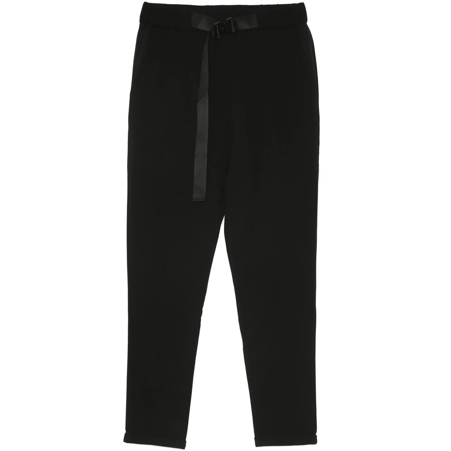 Pantalon toile ceinture 7/8 noir - Image 6
