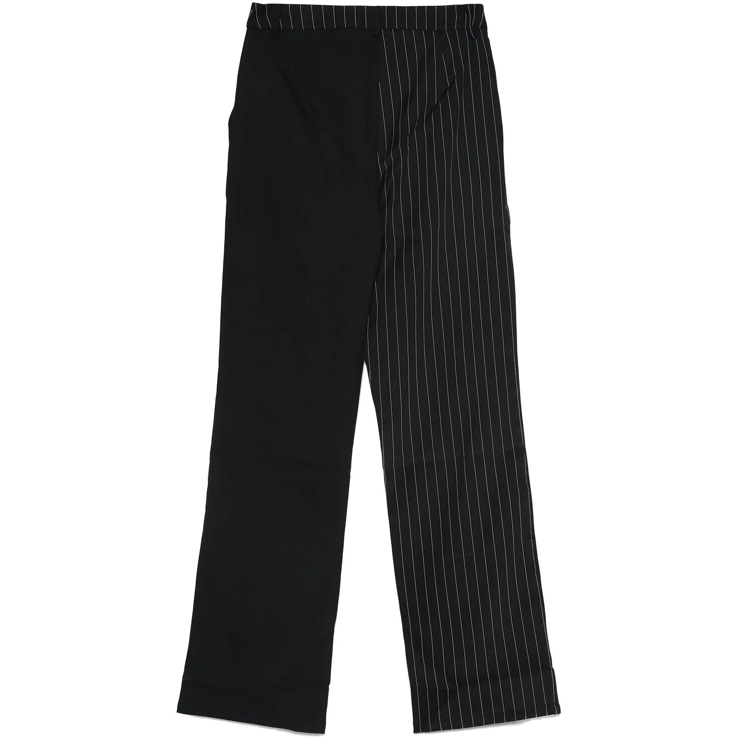 Pantalon large rayures uni Noir - Image 7