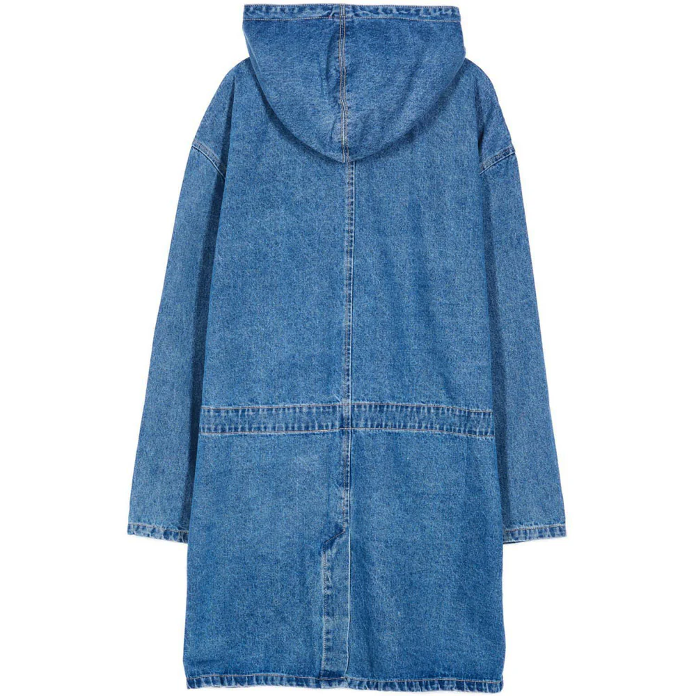 Parka oversize denim bleu - Image 7