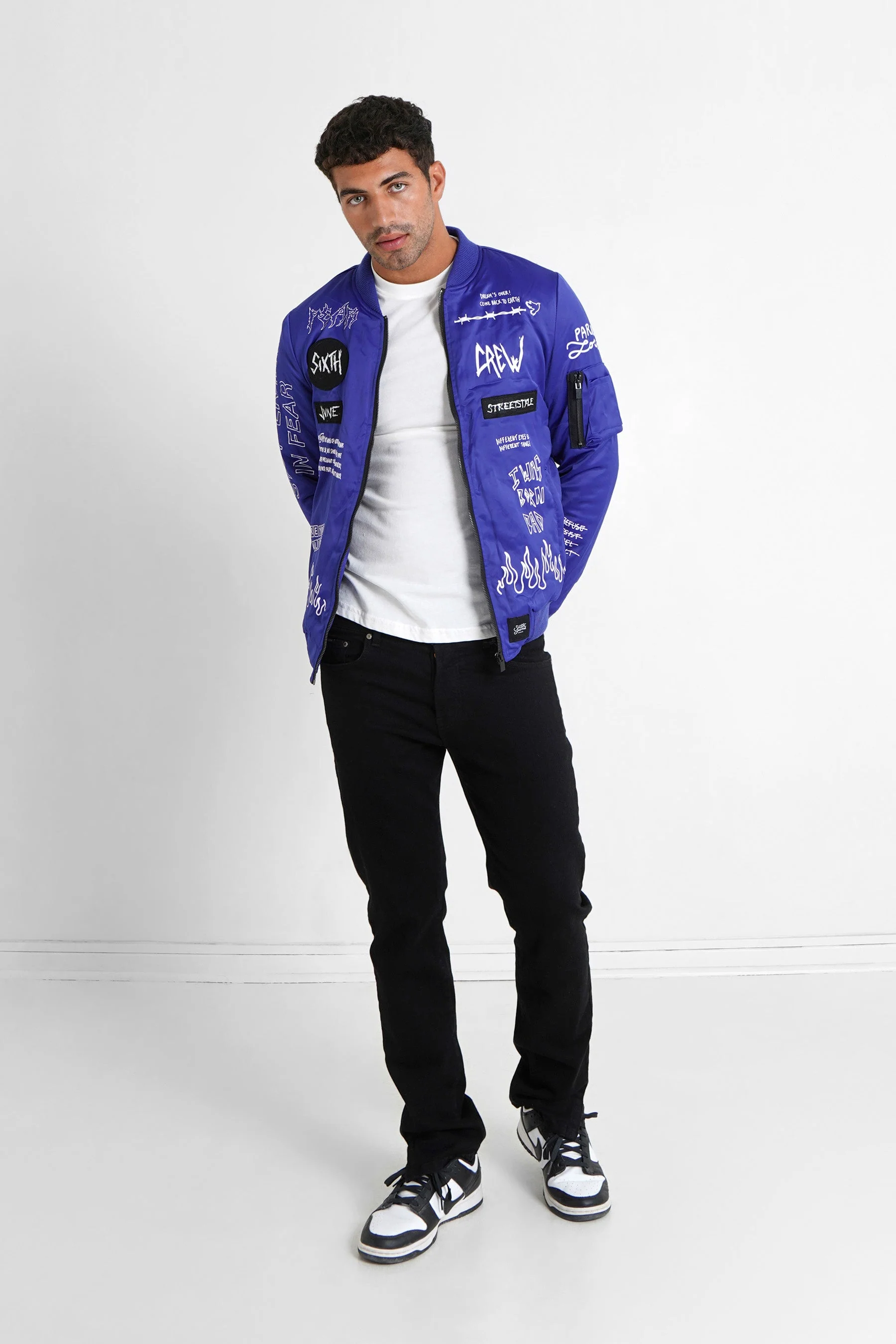 Veste patchs crew Bleu foncé - Image 2