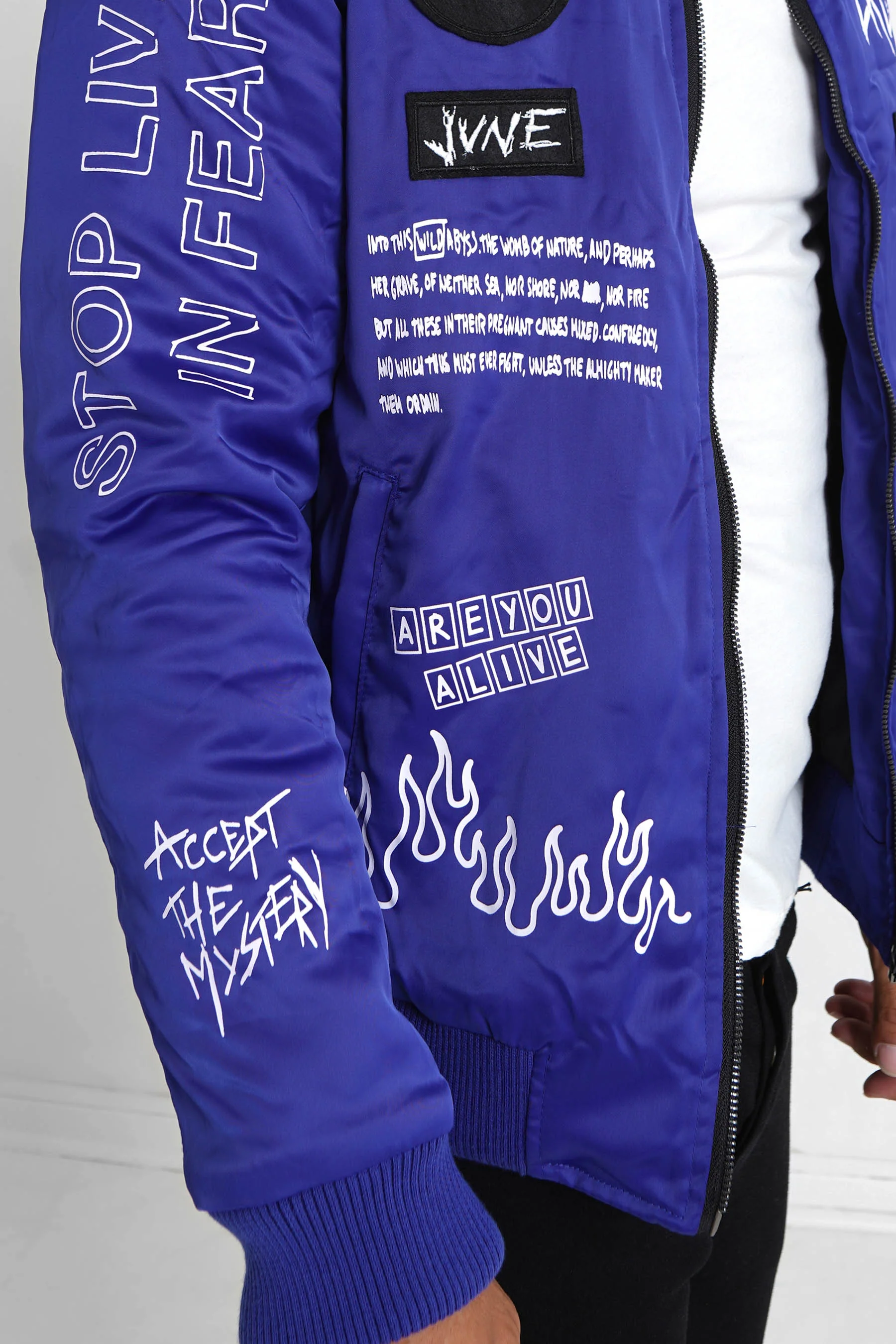 Veste patchs crew Bleu foncé - Image 4