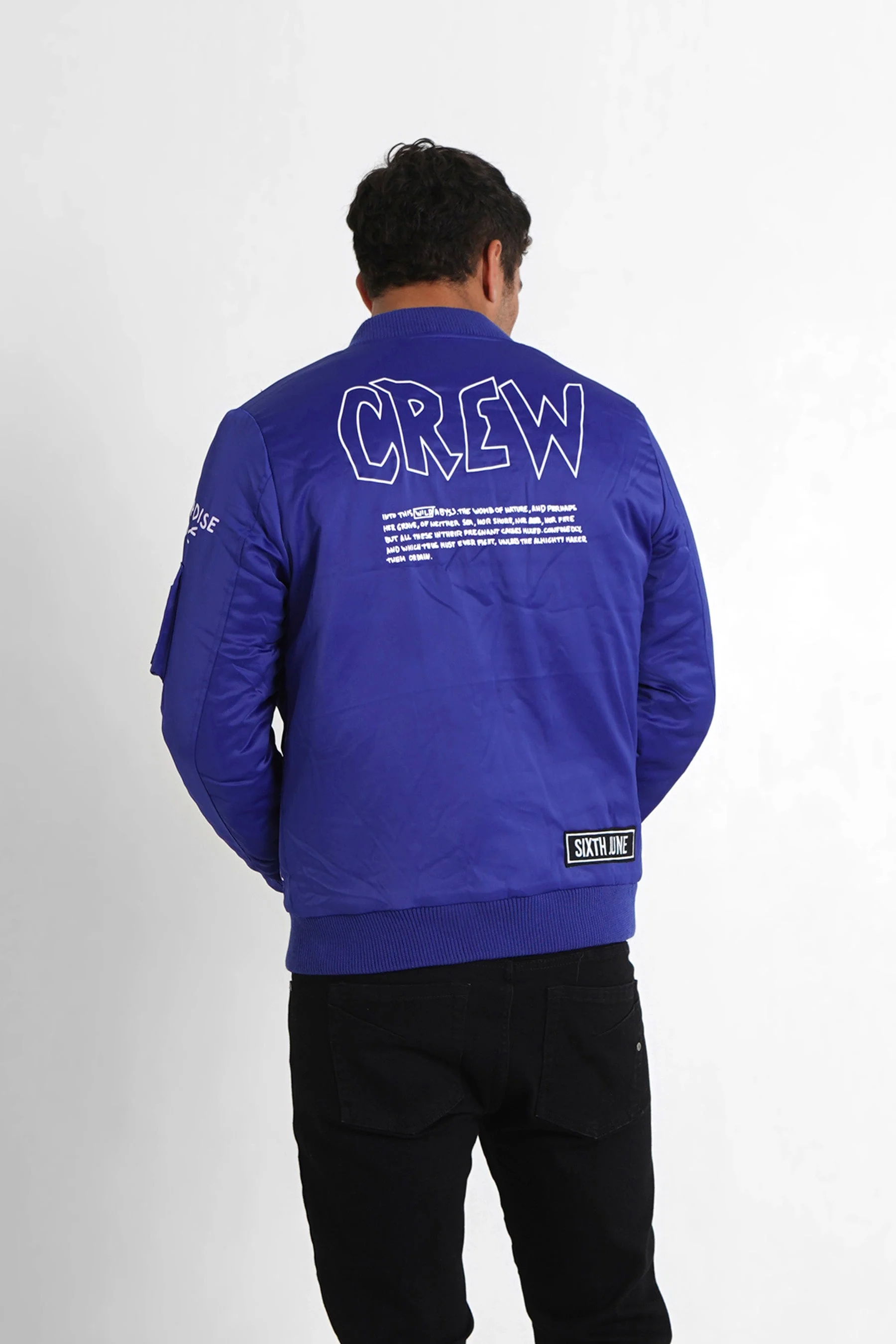 Veste patchs crew Bleu foncé - Image 5