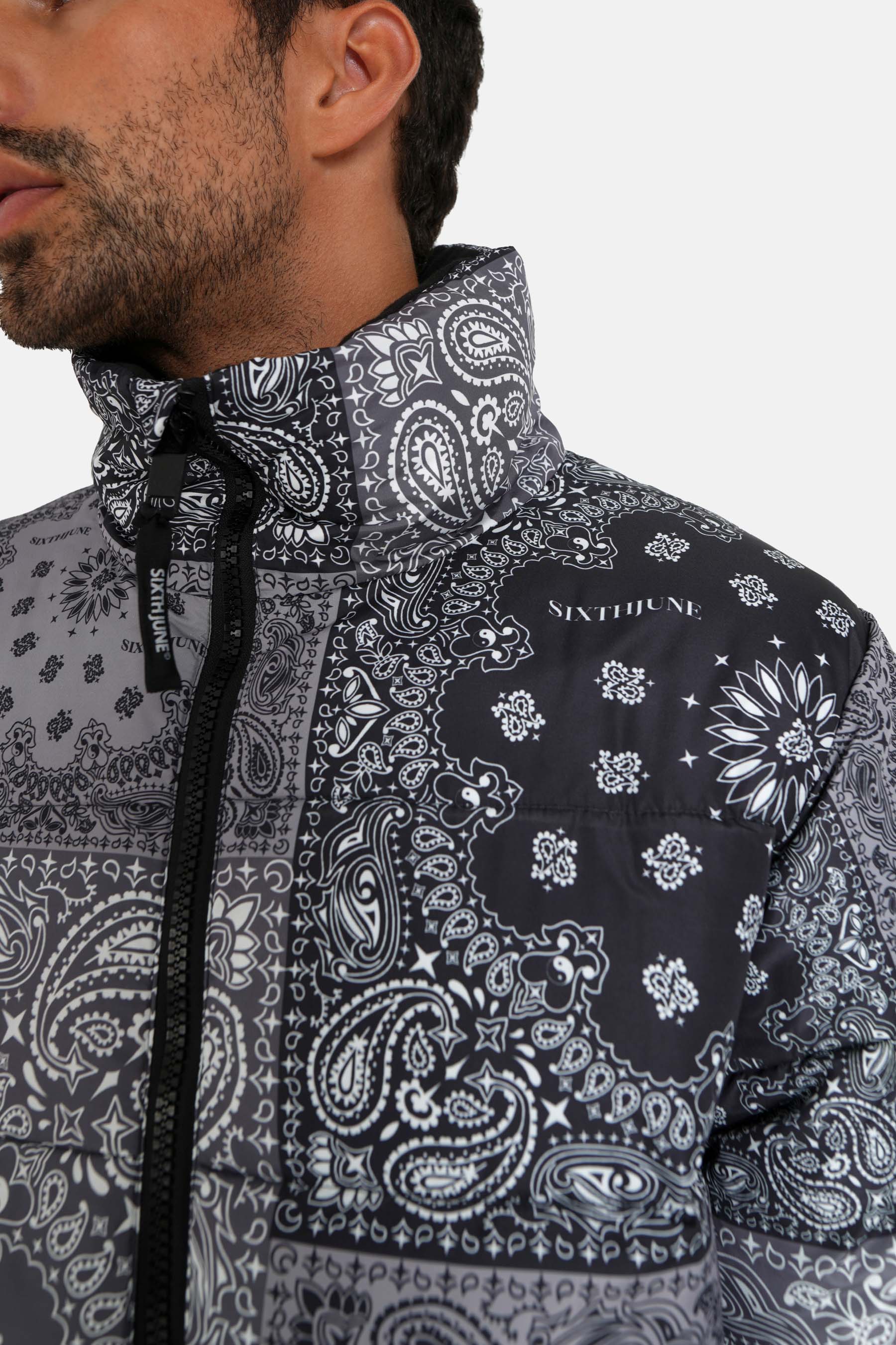 PATCHWORK bandana puffer jacket - Image 3