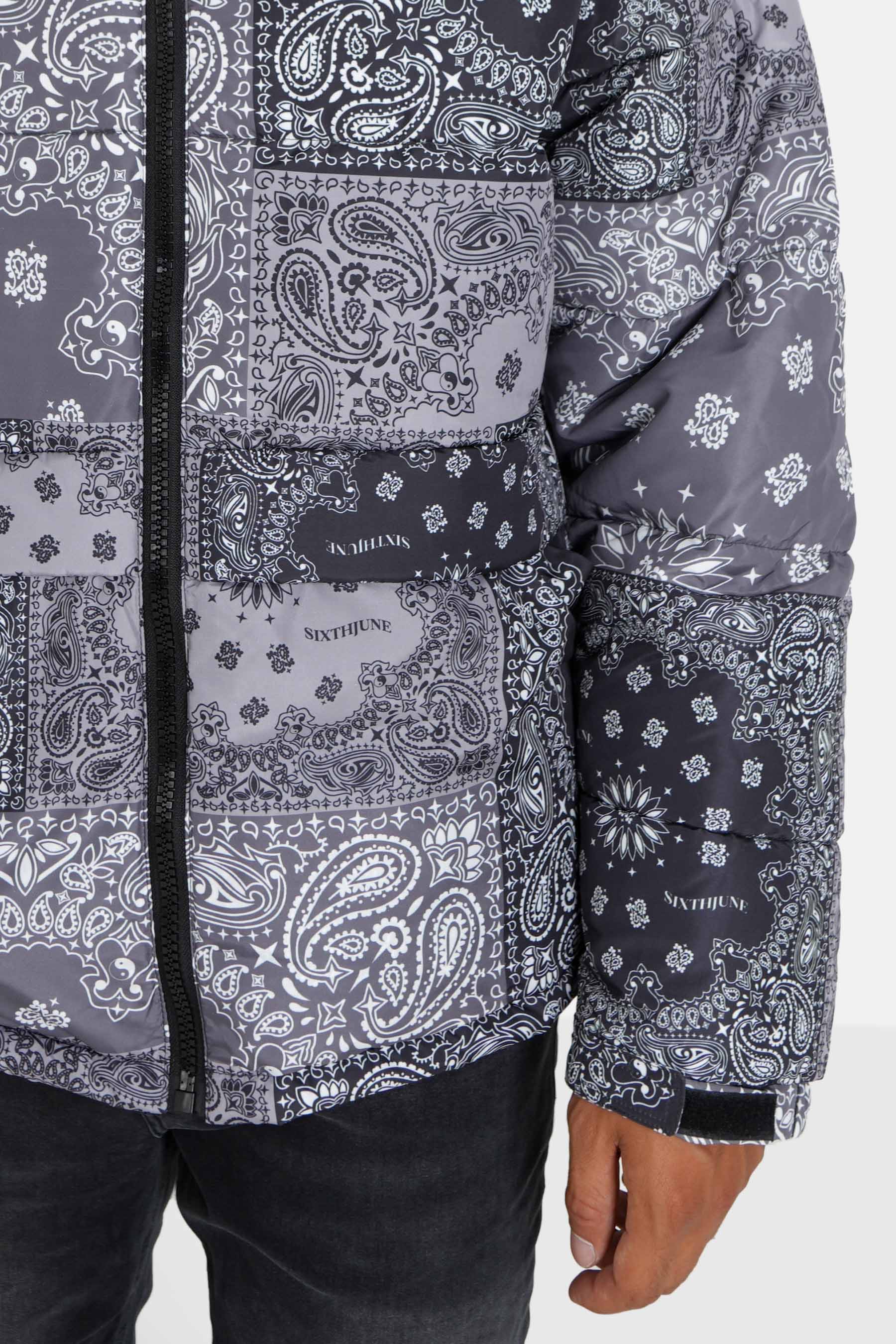 PATCHWORK bandana puffer jacket - Image 4