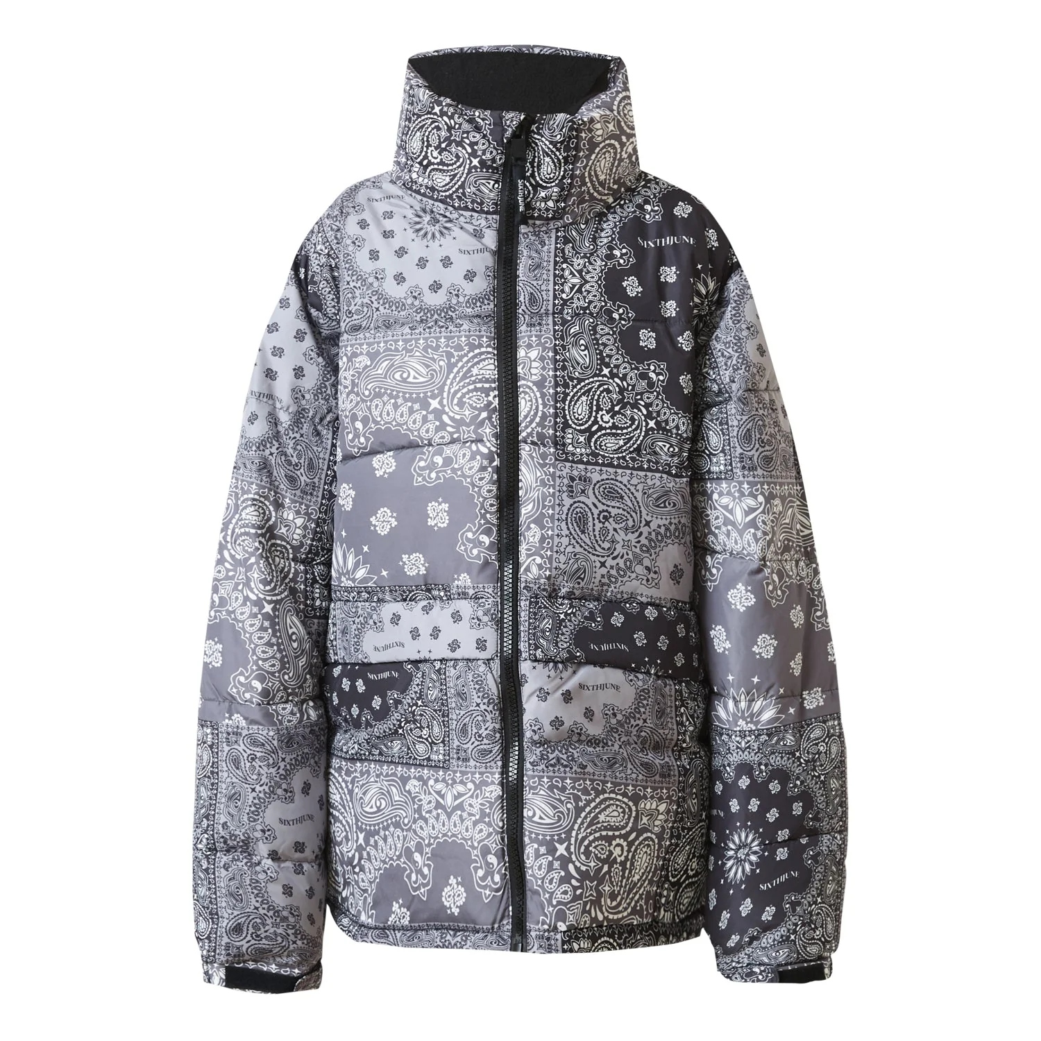 PATCHWORK bandana puffer jacket - Image 6