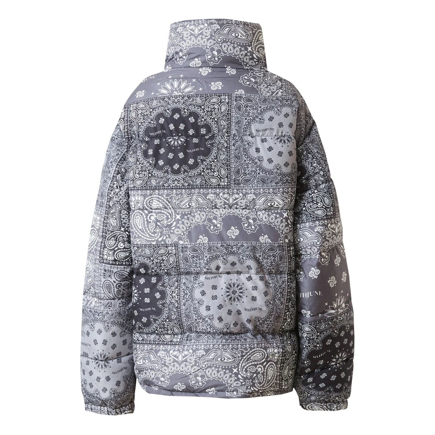PATCHWORK bandana puffer jacket - Image 7