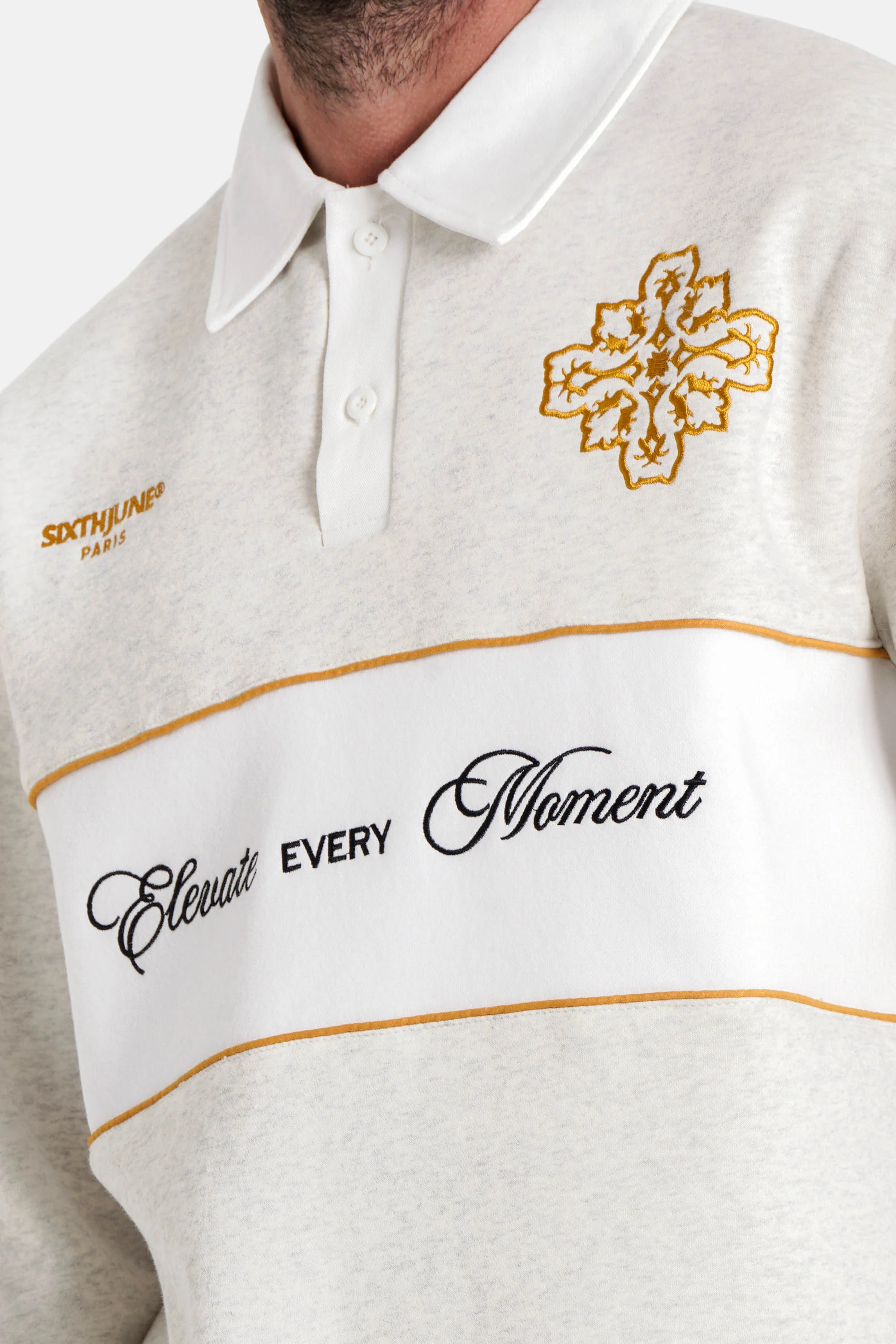 ELEVATE printed polo sweatshirt - Image 3