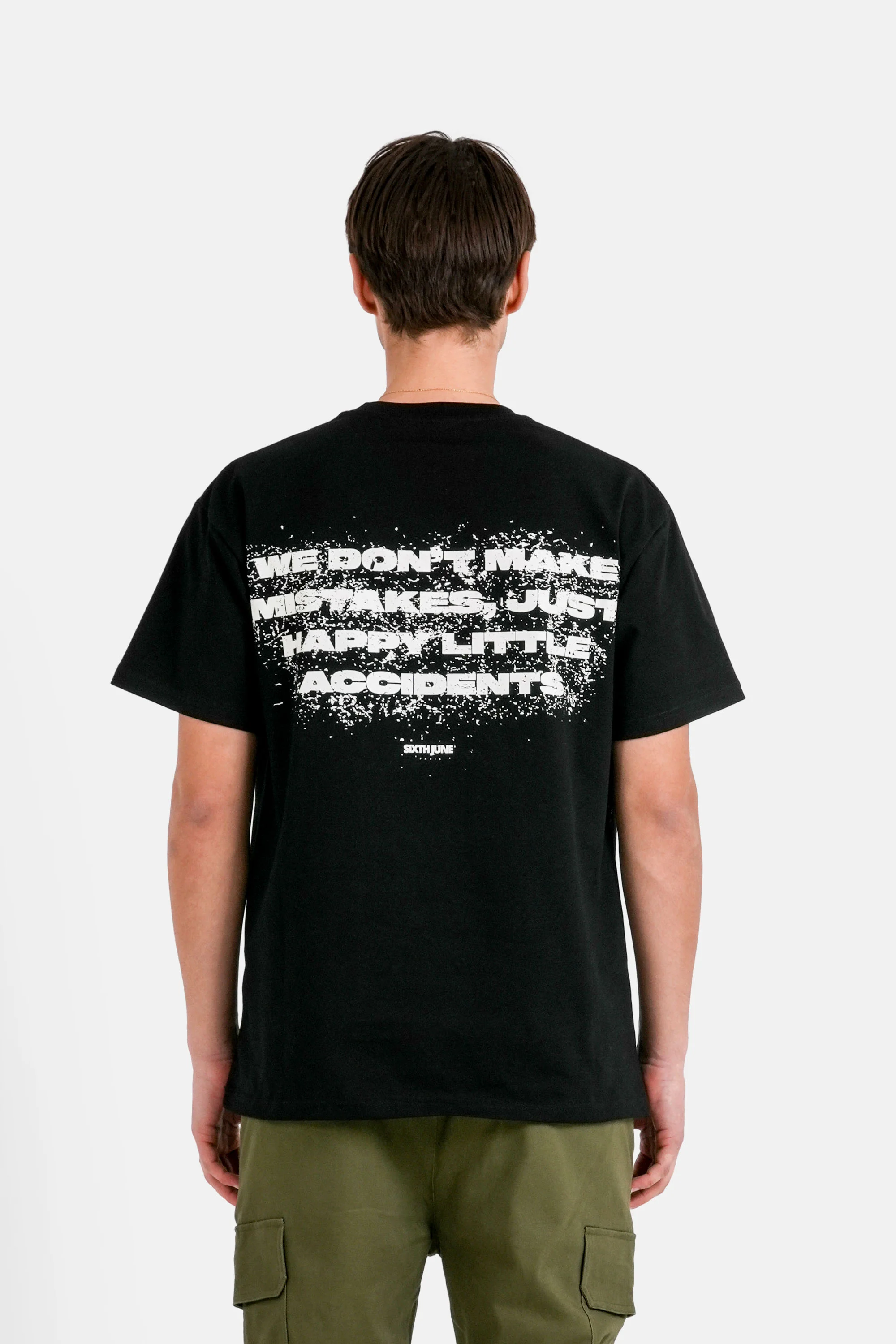 T-shirt mistake arrière Noir