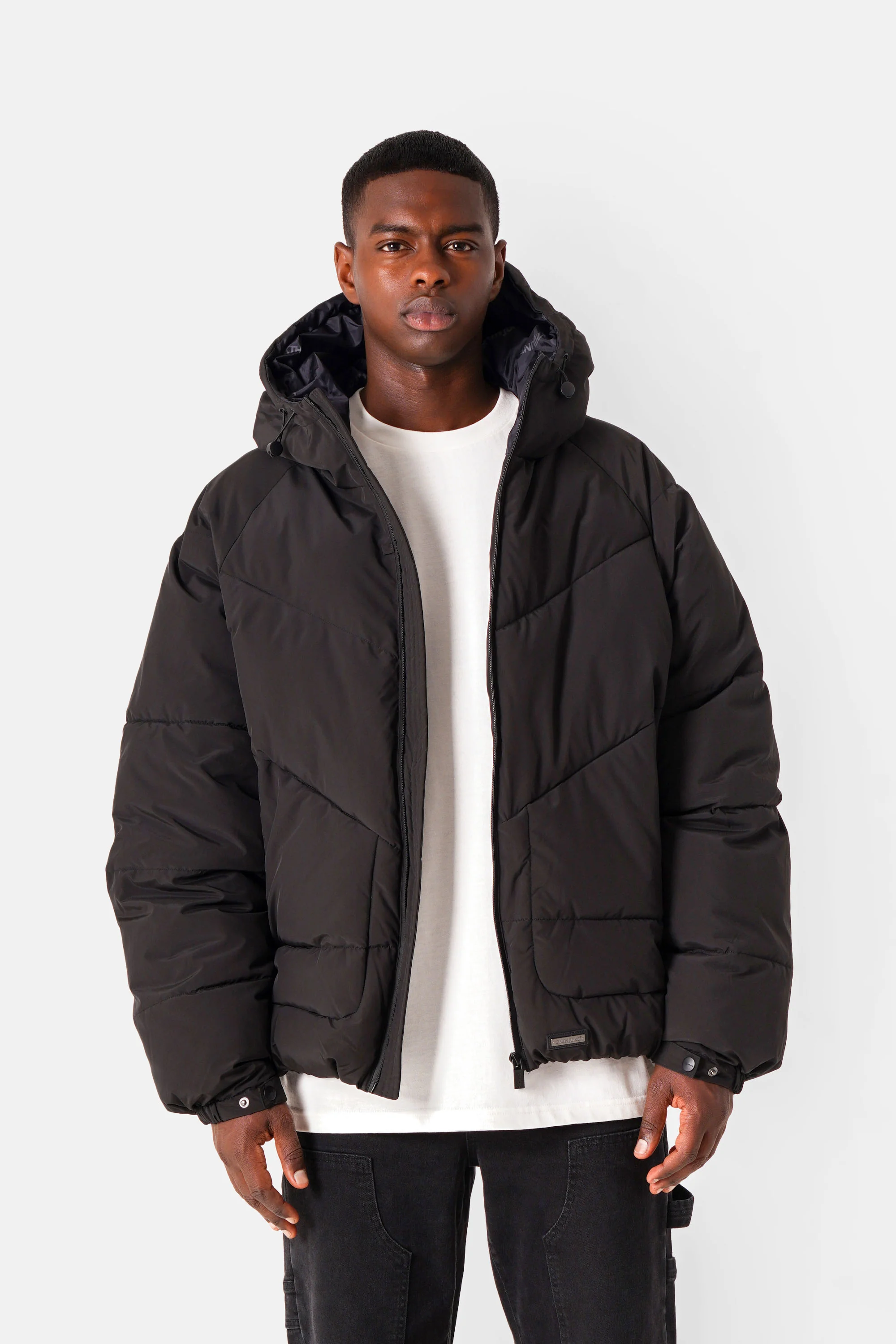 Puffer jacket w/ hood