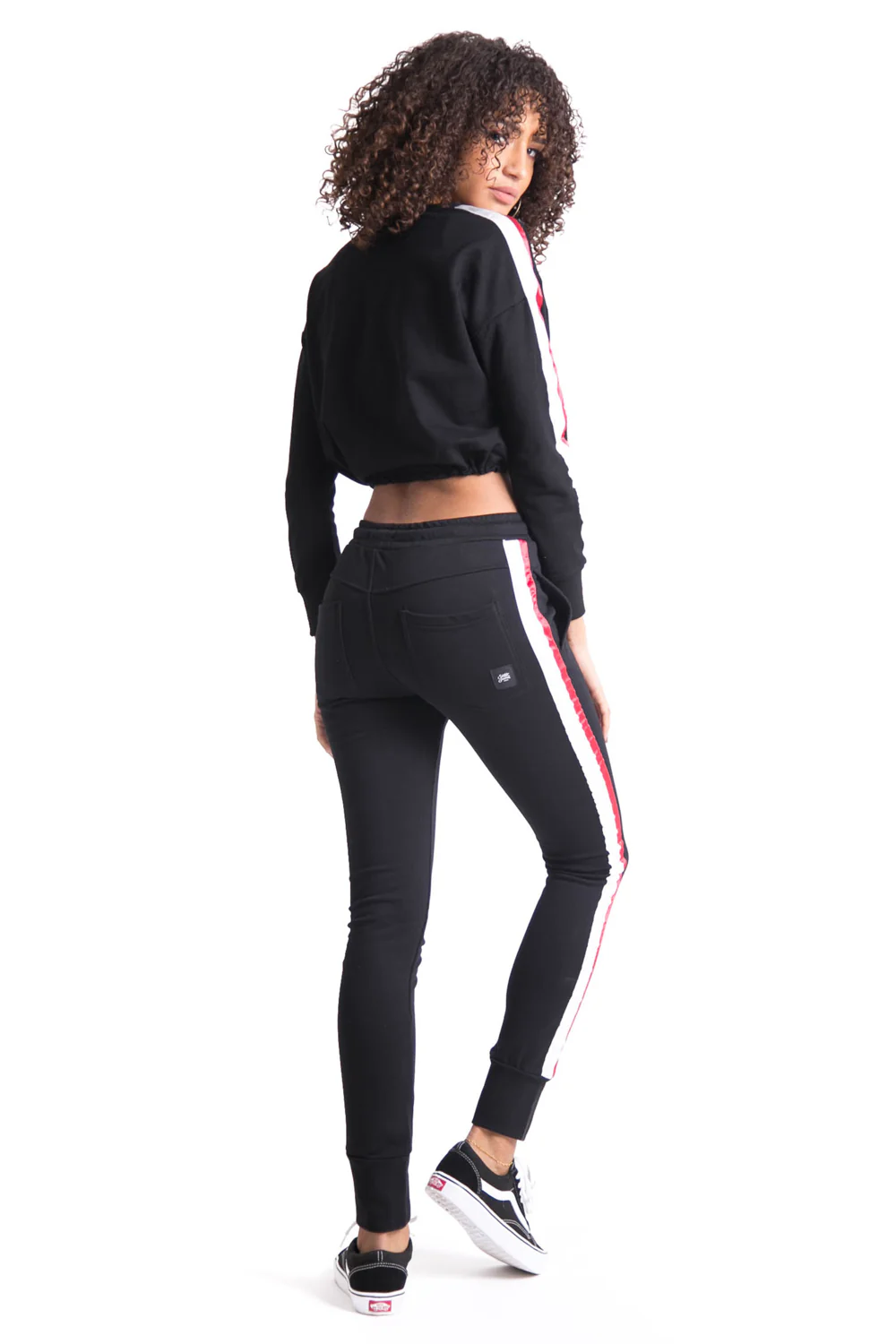 Pull bandes bicolores noir - Image 5