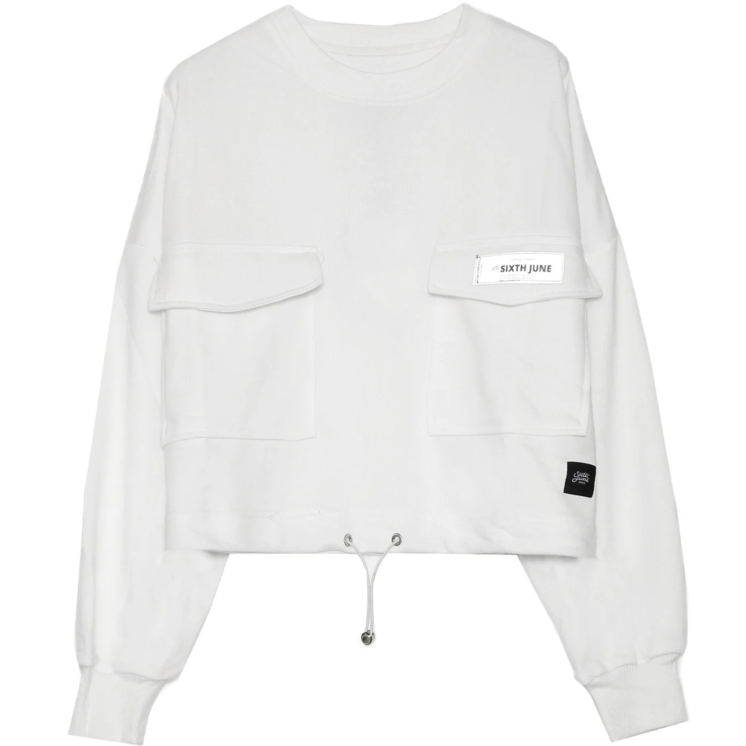Pull réfléchissant empiècement logo blanc