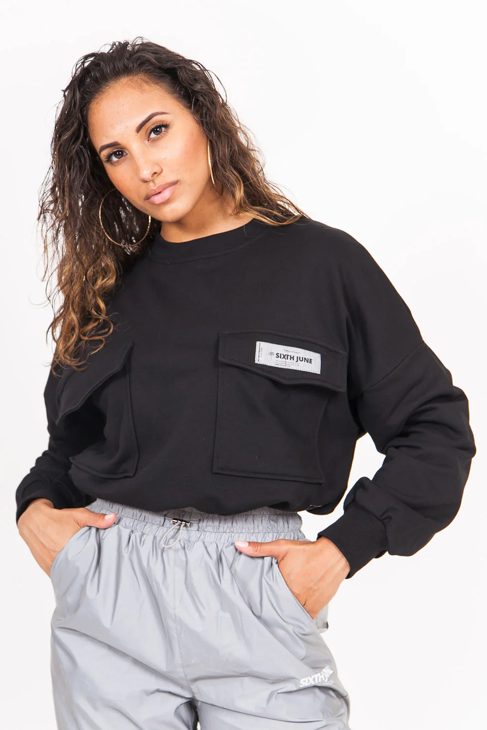 REFLECTIVE cargo sweatshirt