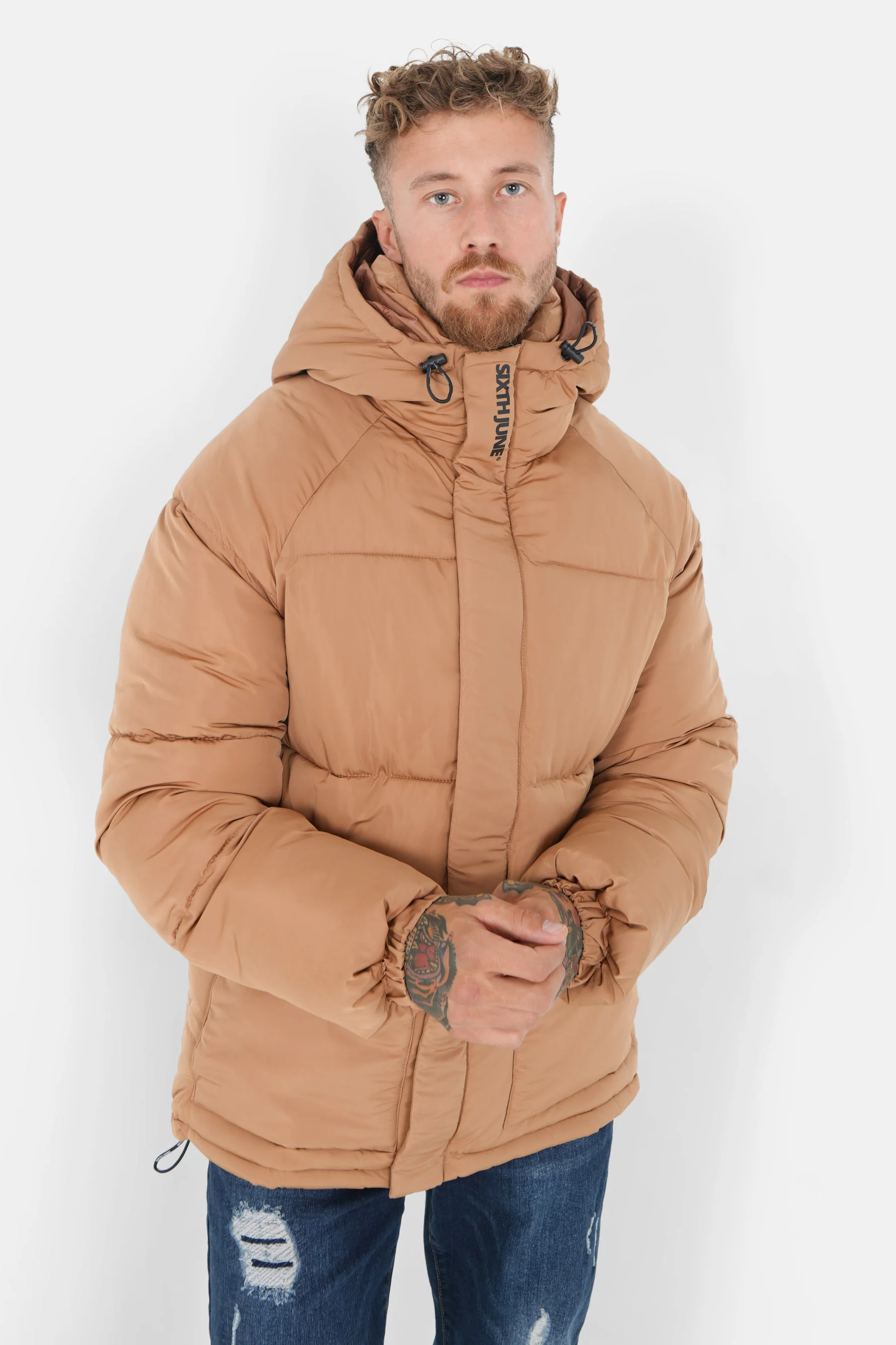 RAGLAN sleeves puffer jacket