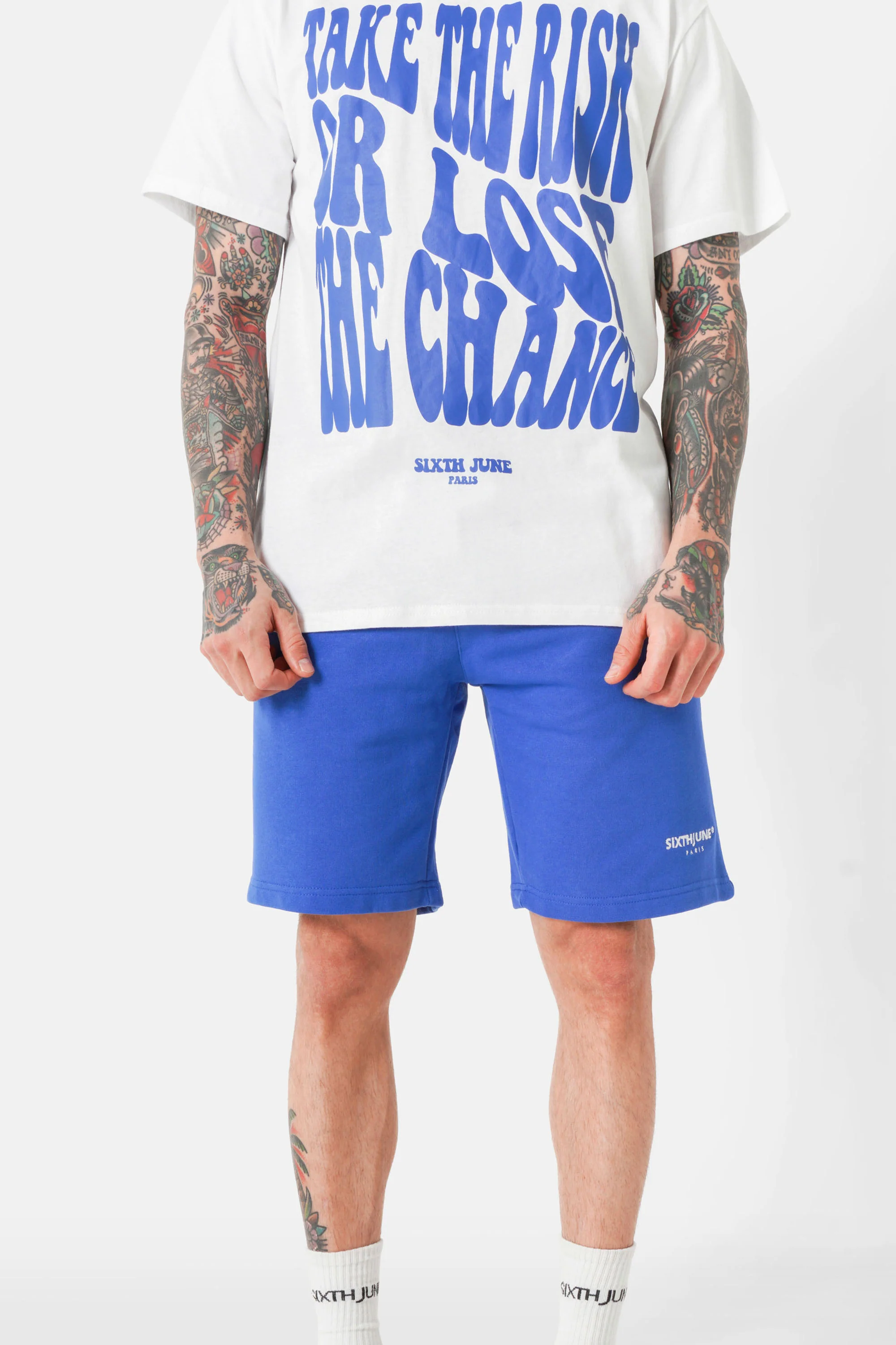 LOGO embroidery short