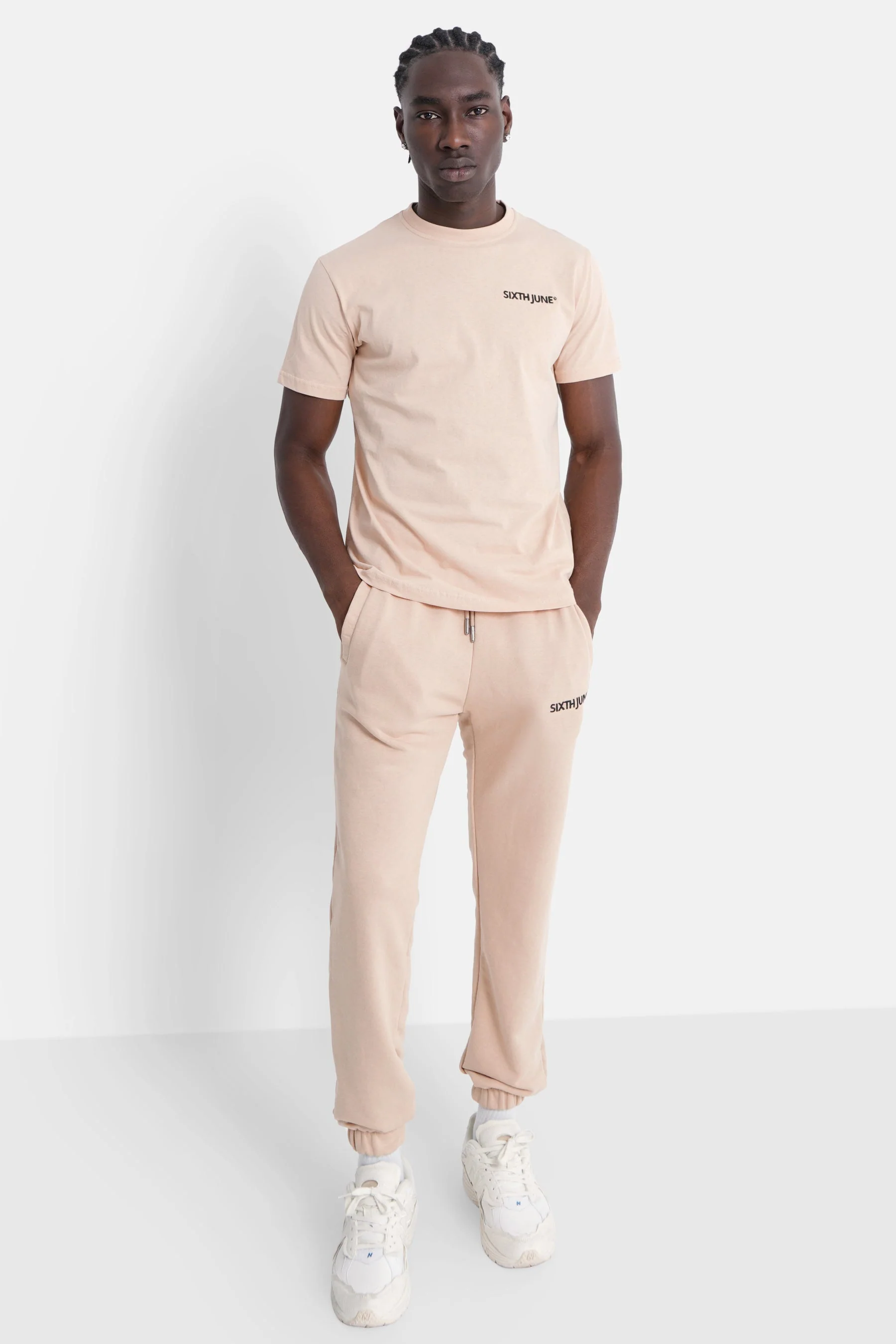 T-shirt soft logo brodé Beige - Image 2