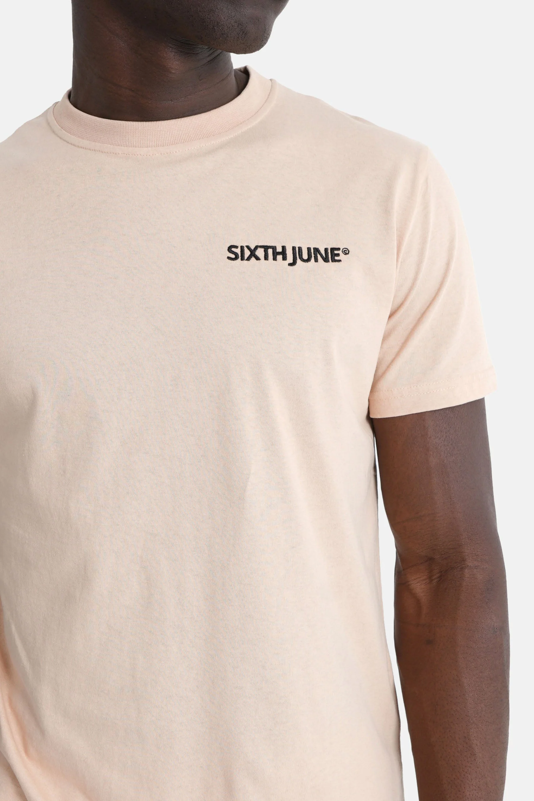 T-shirt soft logo brodé Beige - Image 3
