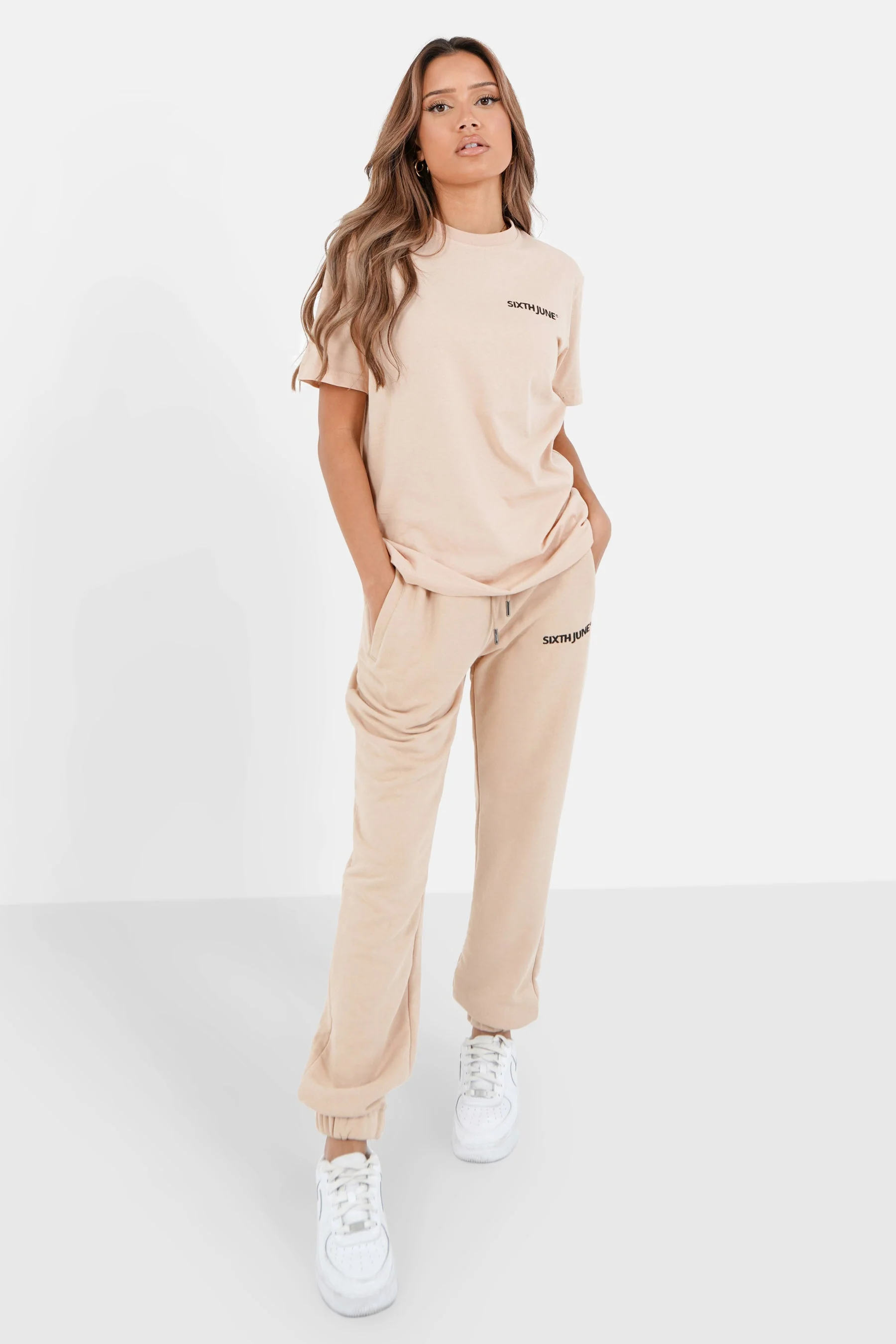 T-shirt soft logo brodé Beige - Image 6
