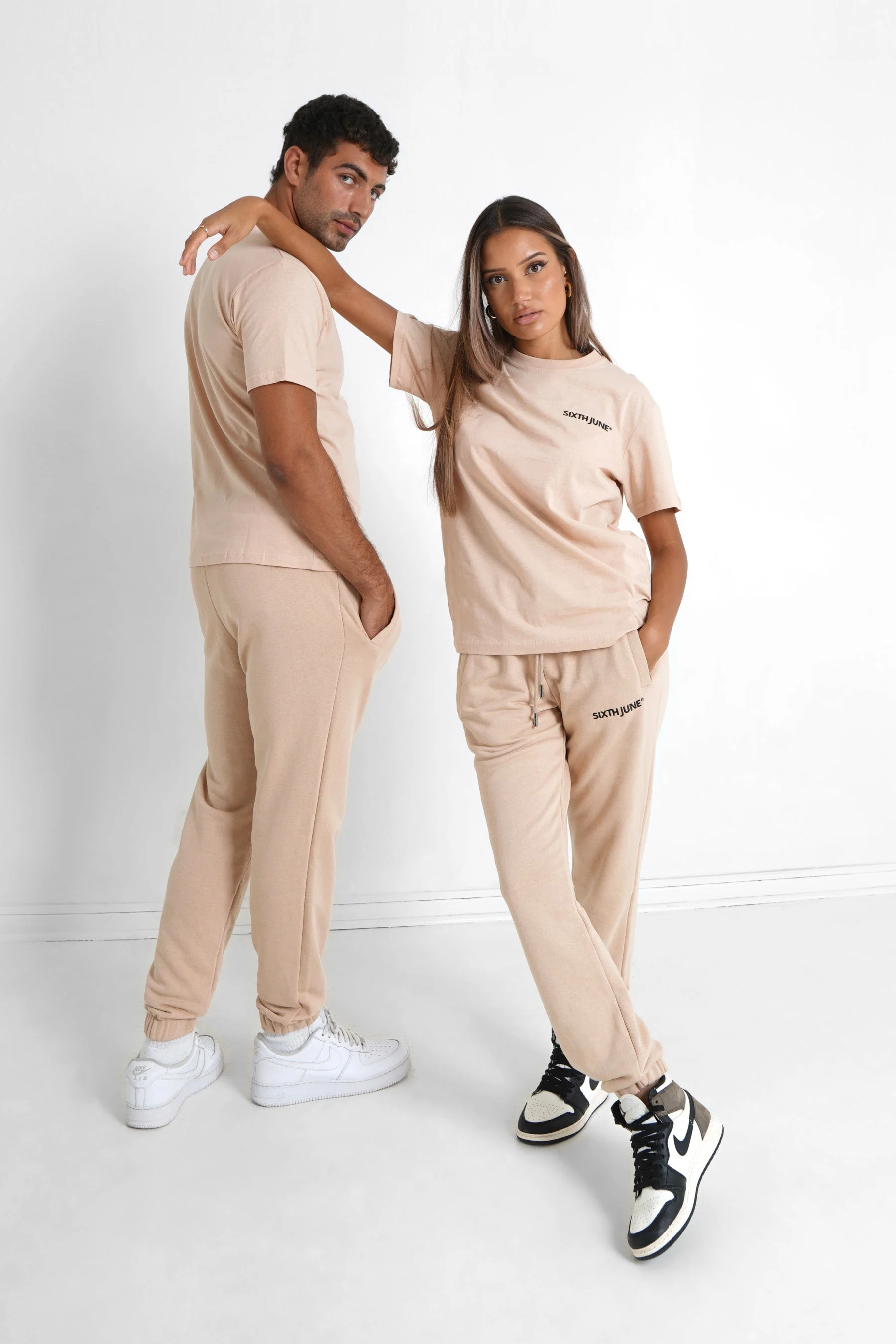 T-shirt soft logo brodé Beige - Image 7