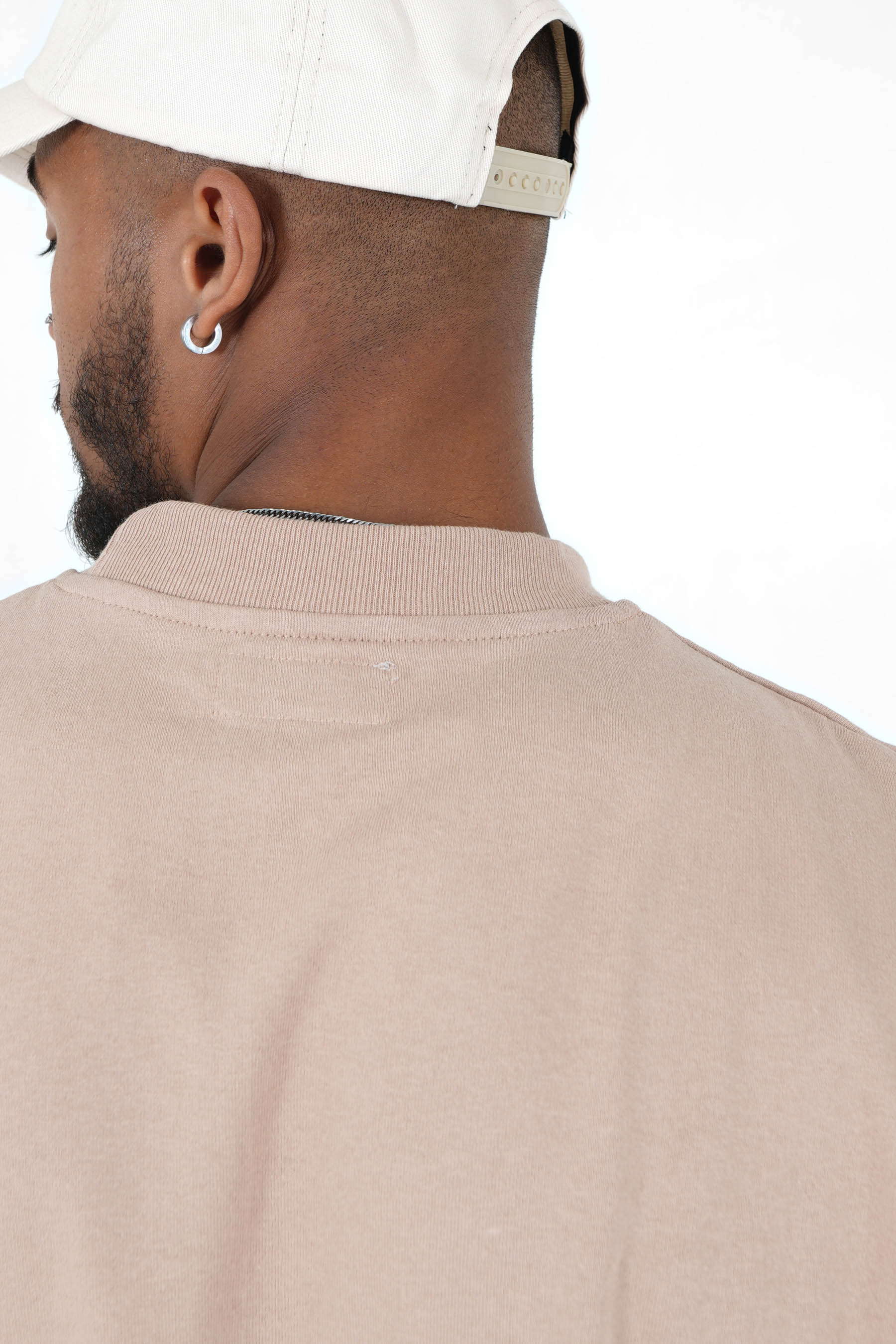 T-shirt logo brodé Beige - Image 4