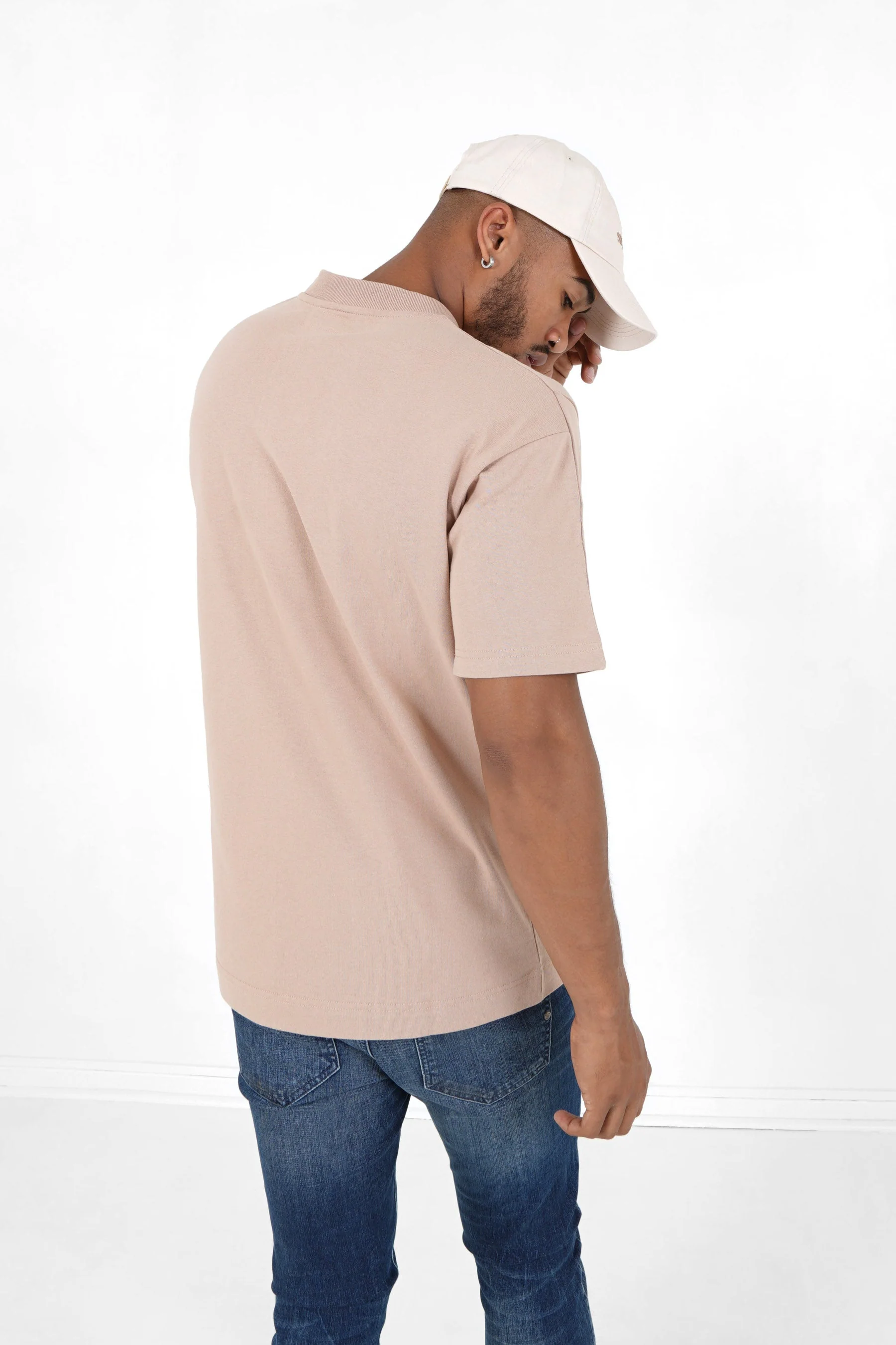 T-shirt logo brodé Beige - Image 5