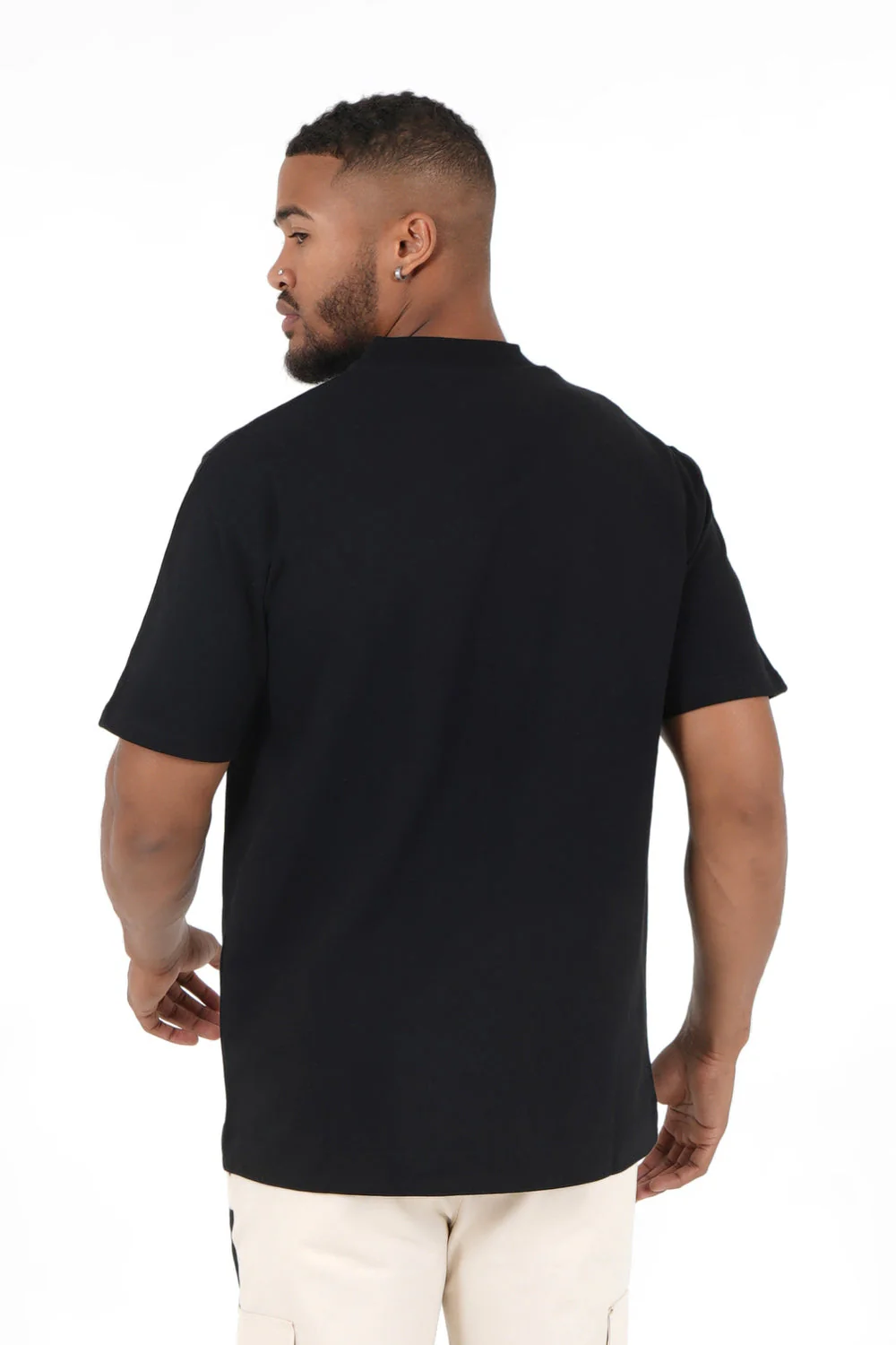 T-shirt logo brodé Noir - Image 5