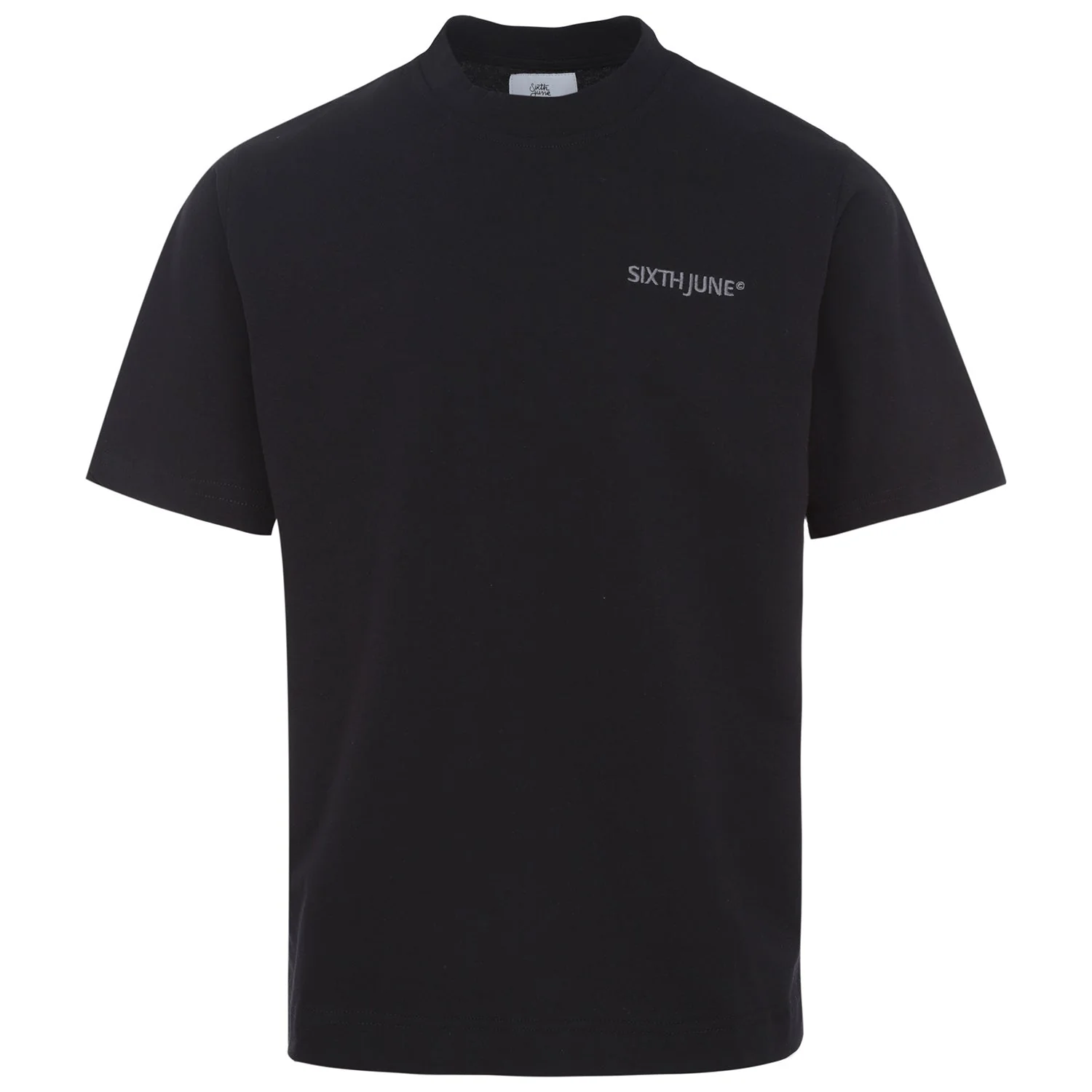 T-shirt logo brodé Noir - Image 6