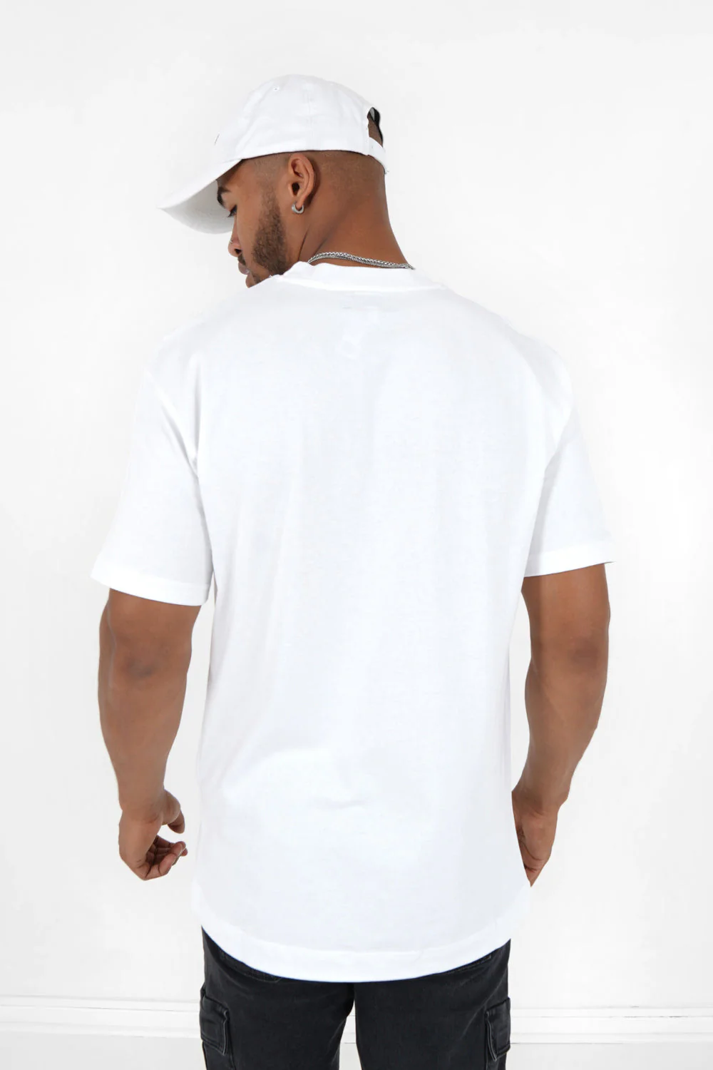 T-shirt logo brodé Blanc - Image 5