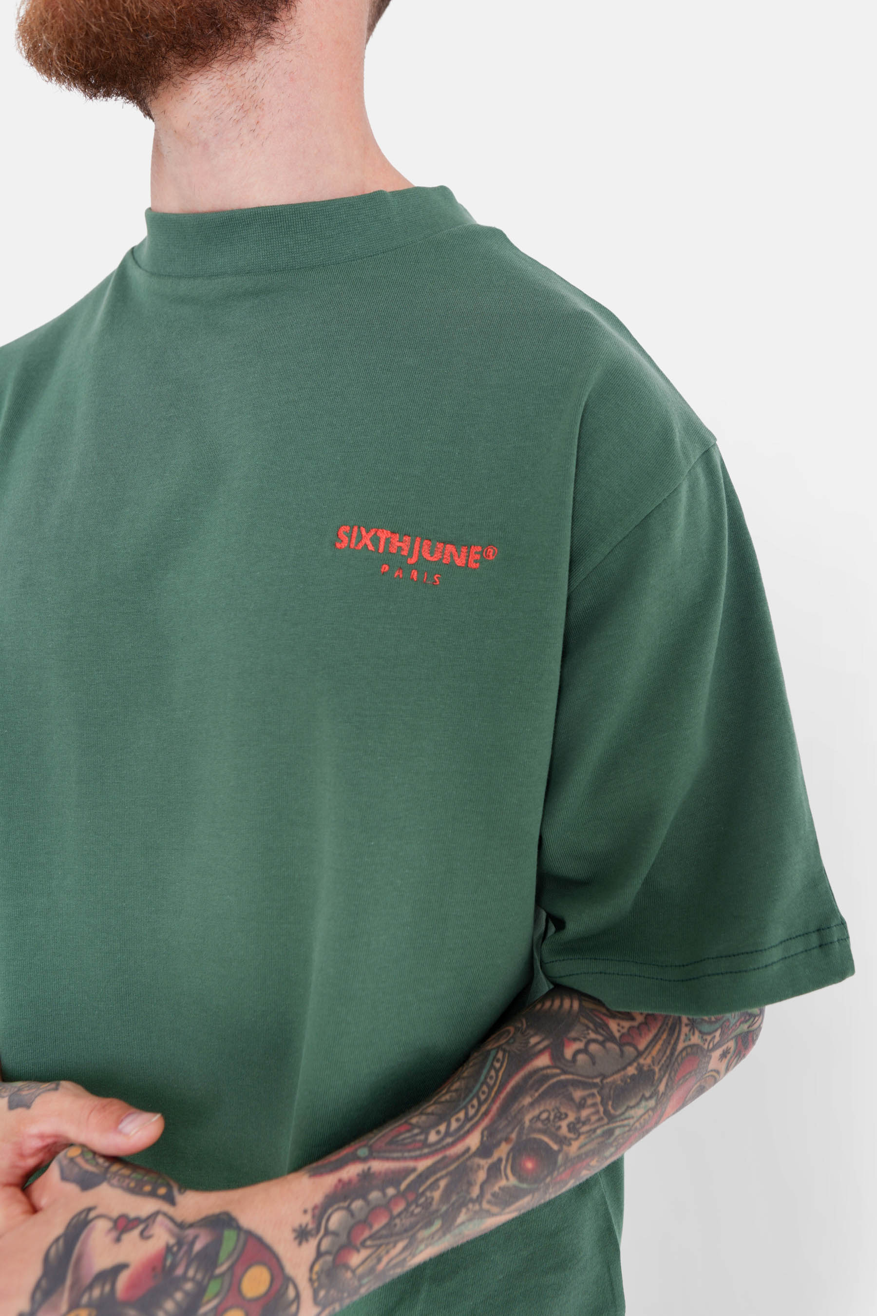 T-shirt logo patch dos Vert - Image 3