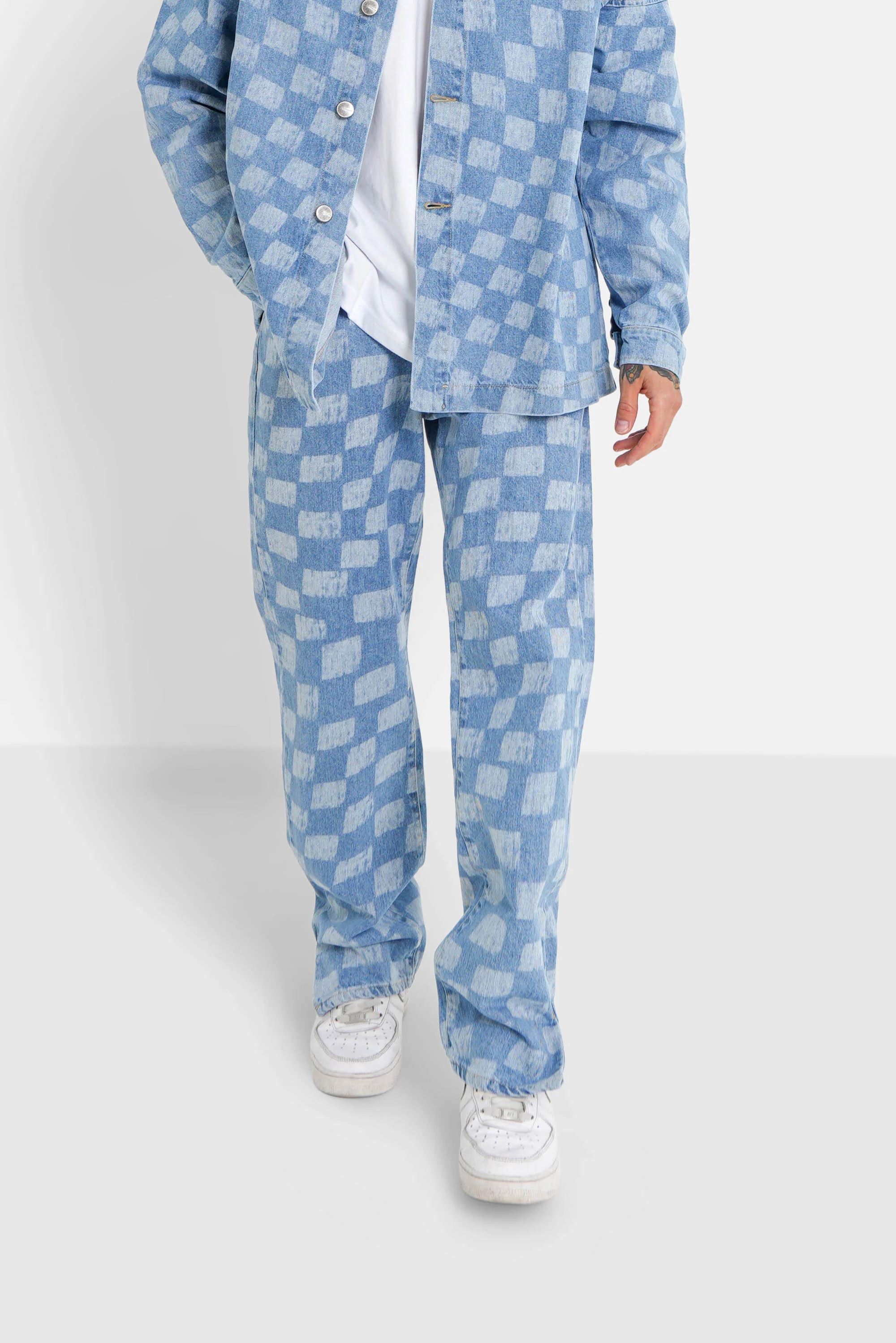 DAMIER denim pant