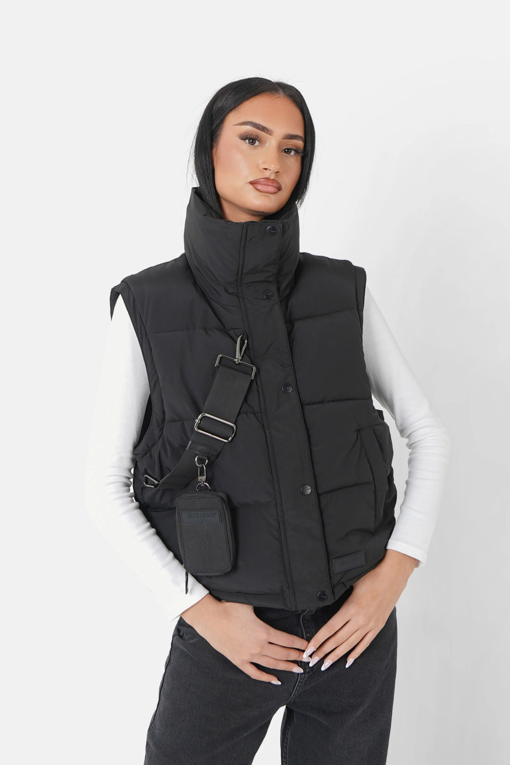 REMOVABLE sleeveless puffer jacket